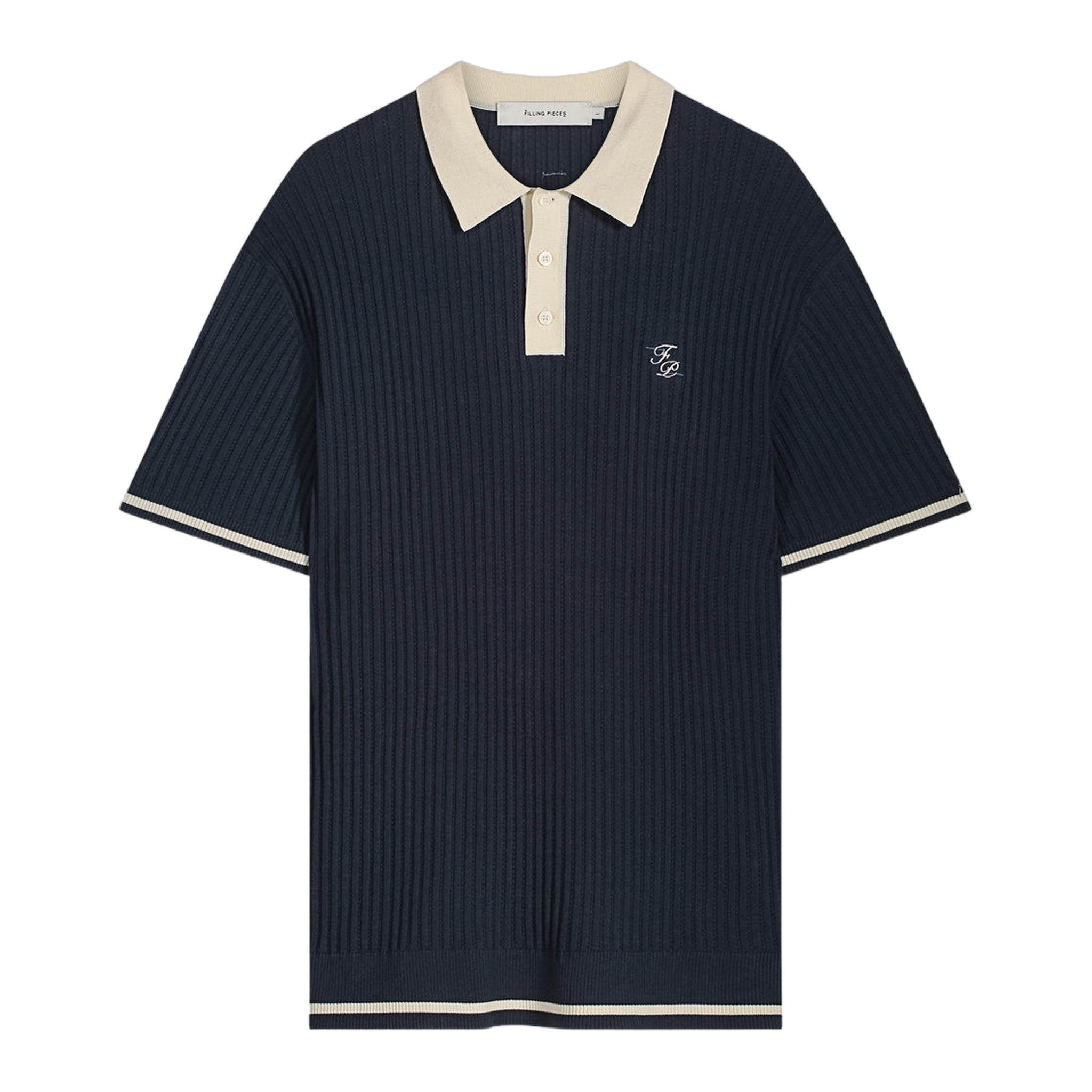 Fine Knit Polo Navy