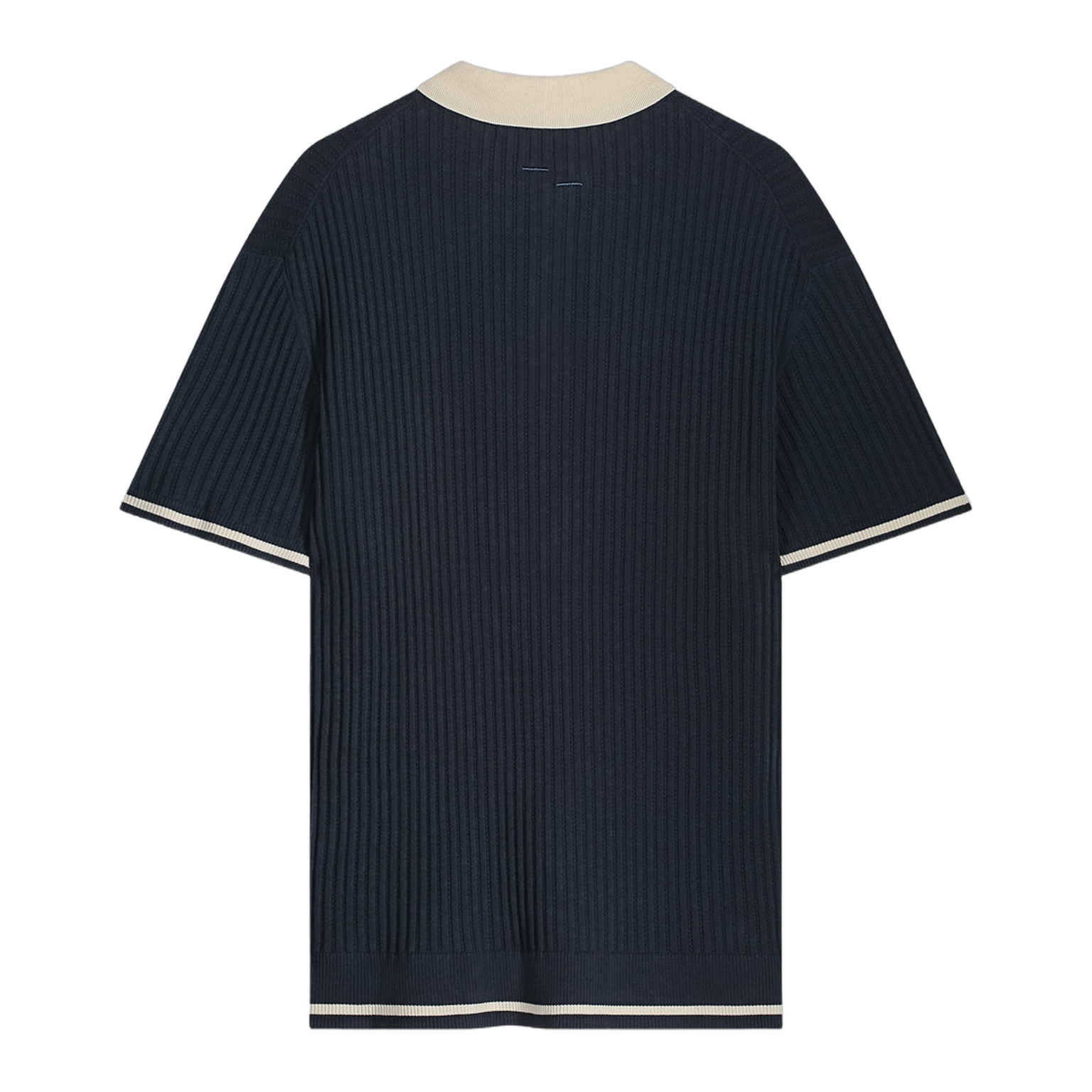Fine Knit Polo Navy