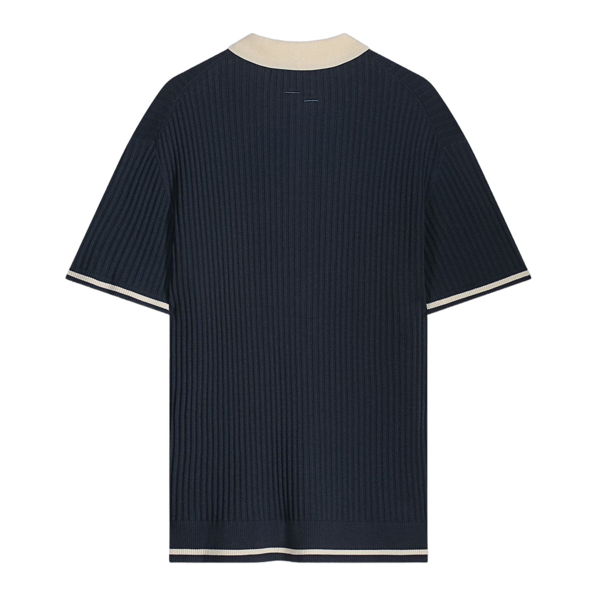 Fine Knit Polo Navy