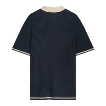 Fine Knit Polo Navy