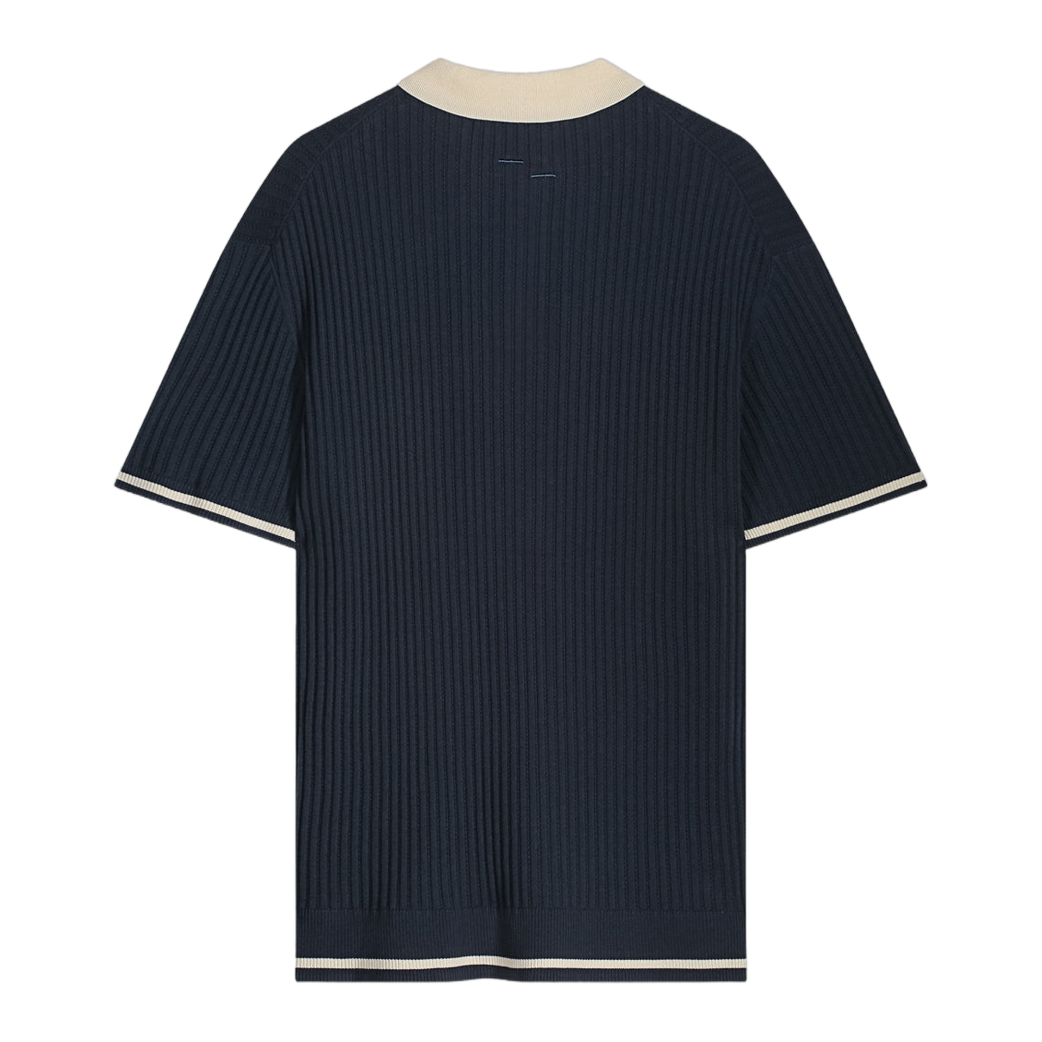 Fine Knit Polo Navy