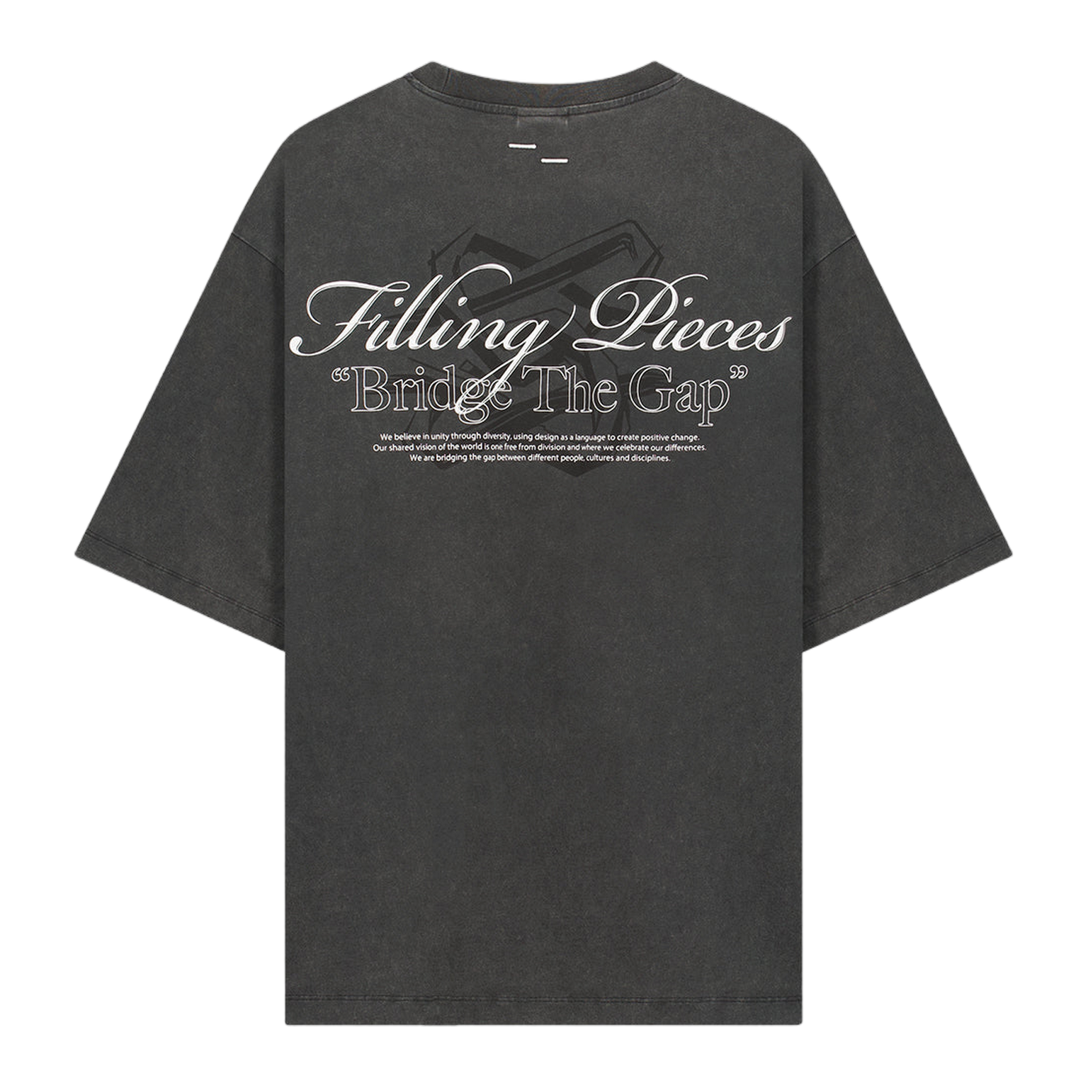 T-Shirt Boxy Bridge the Gap Vintage Black