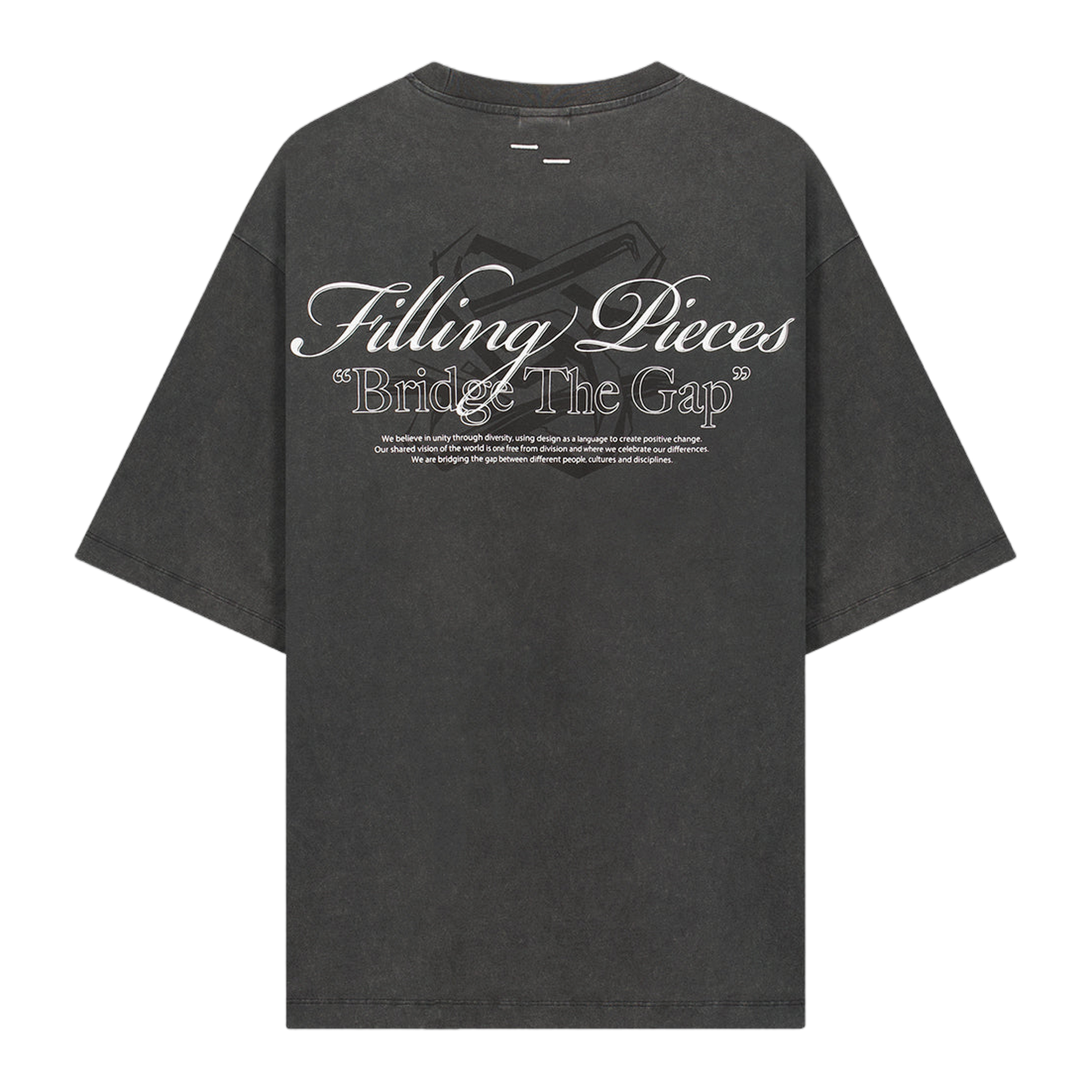 T-Shirt Boxy Bridge the Gap Vintage Black