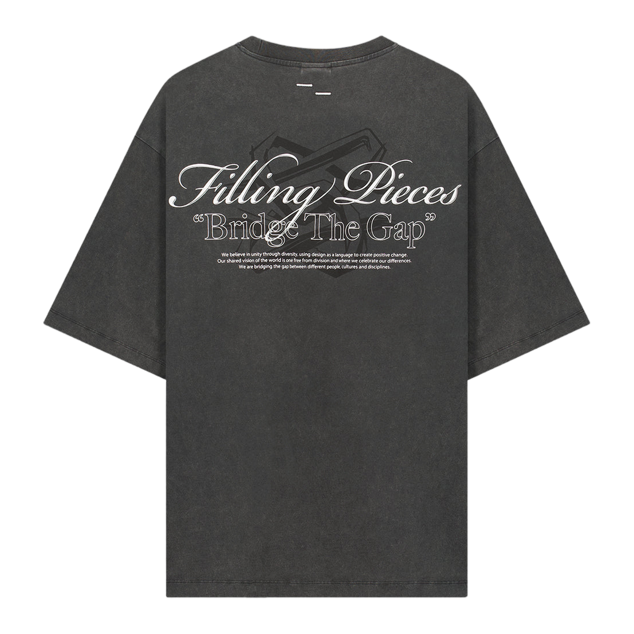 T-Shirt Boxy Bridge the Gap Vintage Black