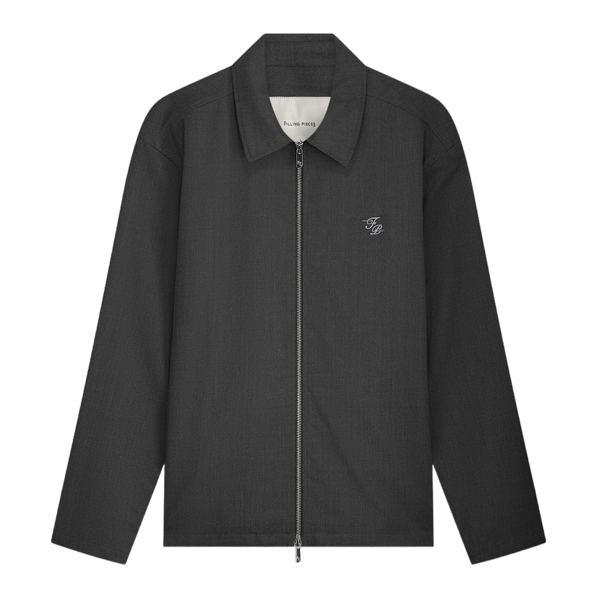Coach Jacket Twill Wool Grey