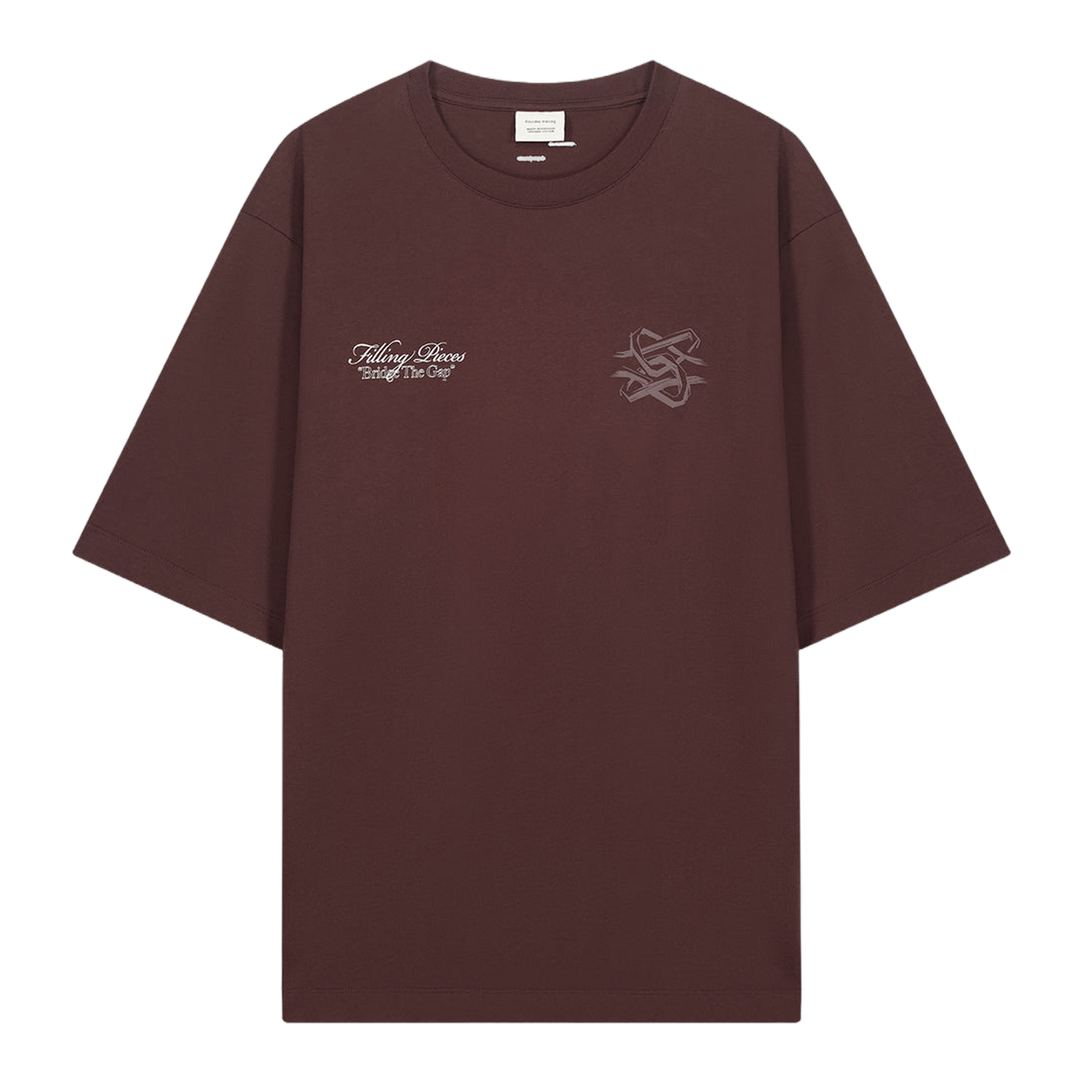 T-Shirt Boxy Bridge the Gap Bitter Chocolate
