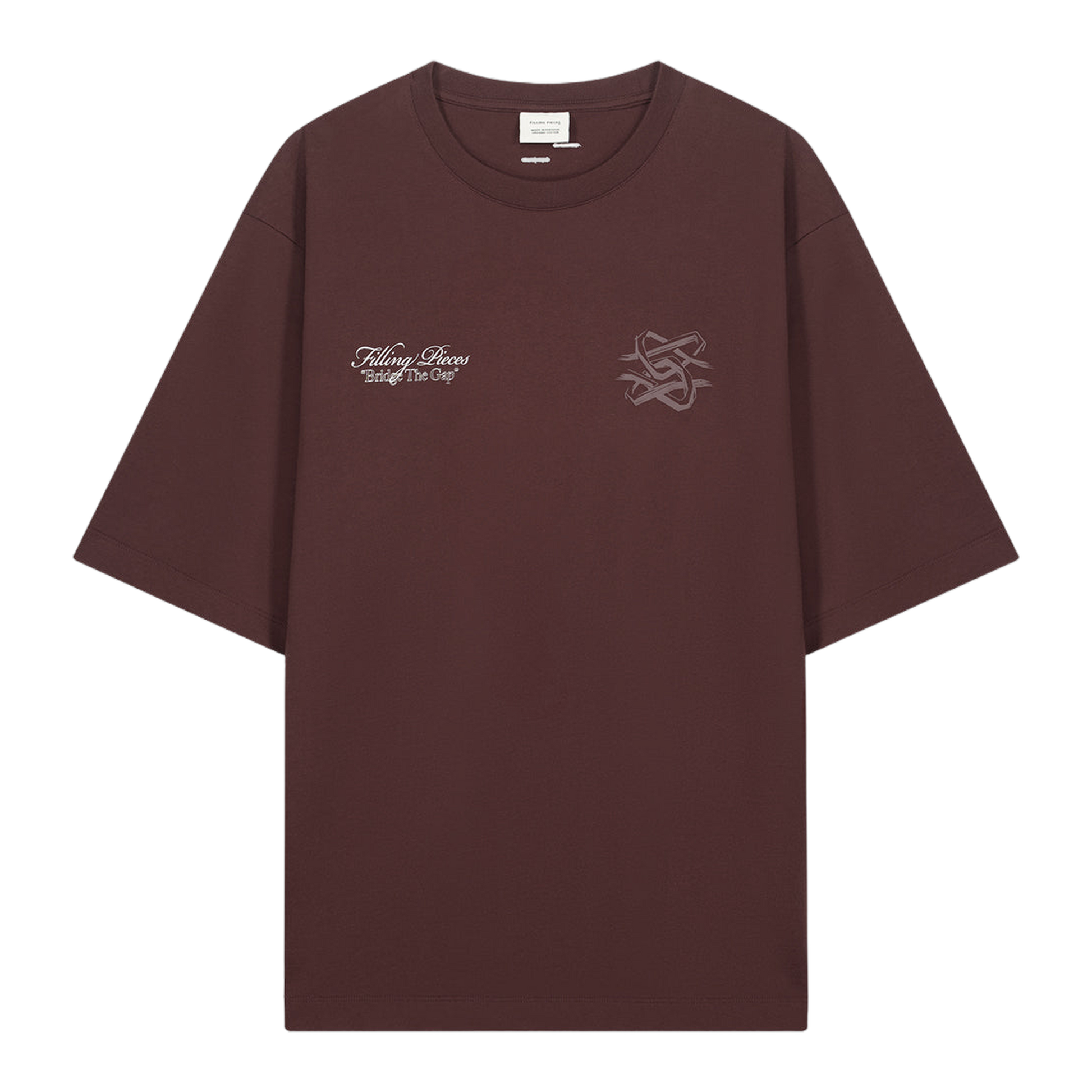 T-Shirt Boxy Bridge the Gap Bitter Chocolate