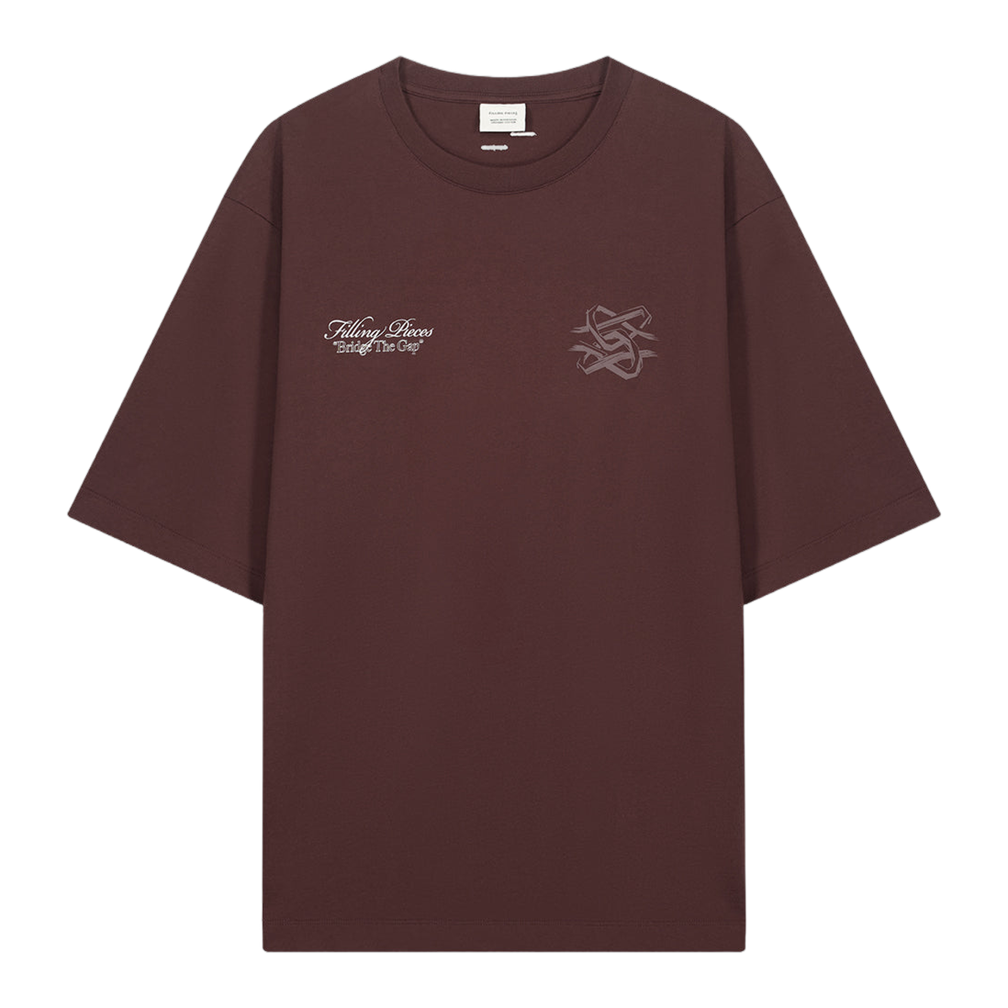 T-Shirt Boxy Bridge the Gap Bitter Chocolate