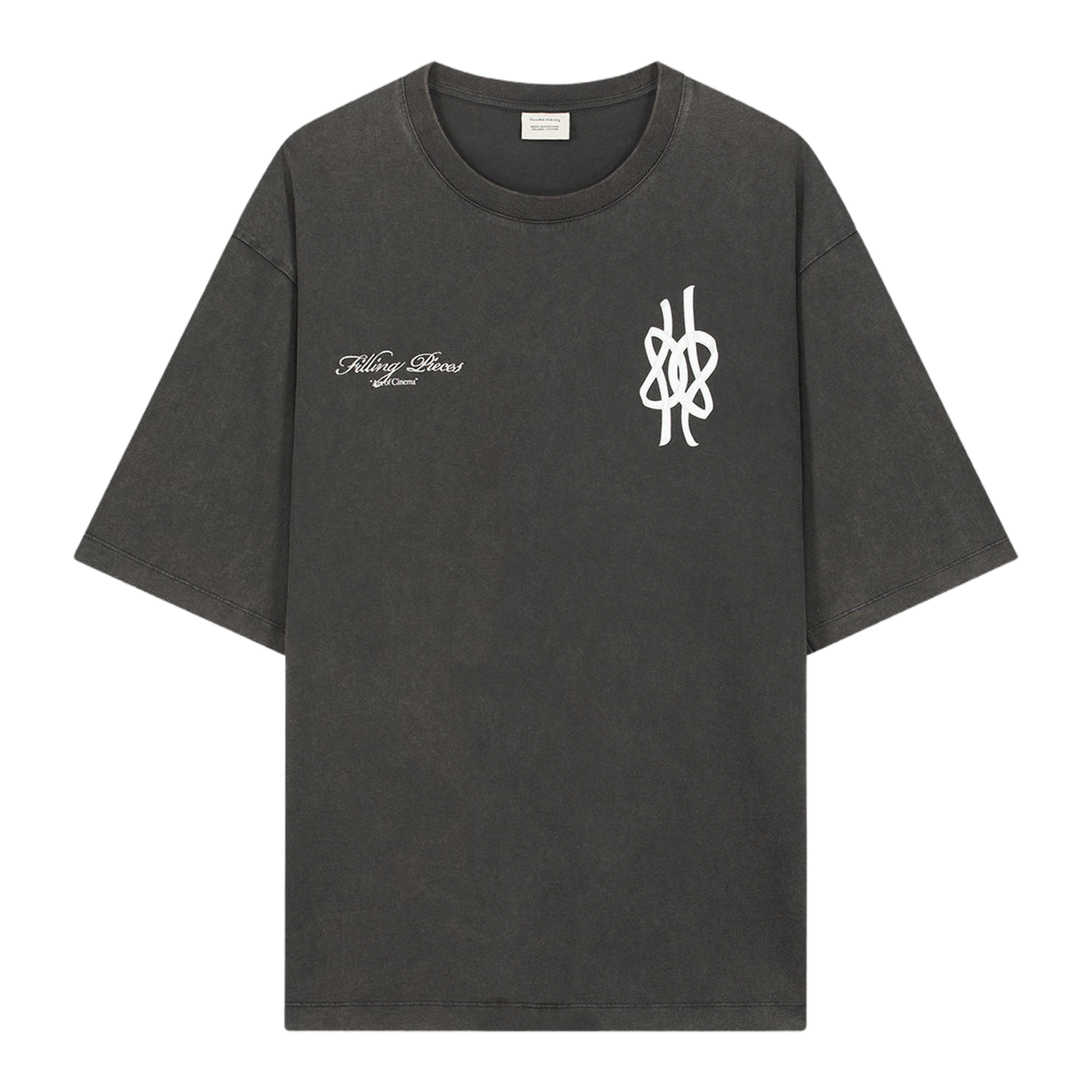 T-Shirt Boxy Film Strip Vintage Black