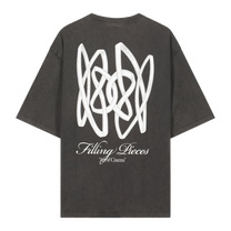 T-Shirt Boxy Film Strip Vintage Black