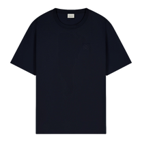 T-Shirt Embroidered Knot Melange Navy