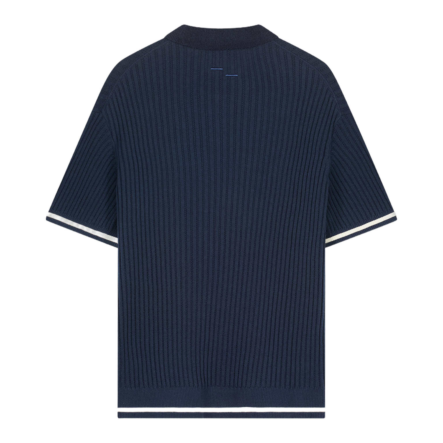 Knit Polo Boucle Maritime Blue