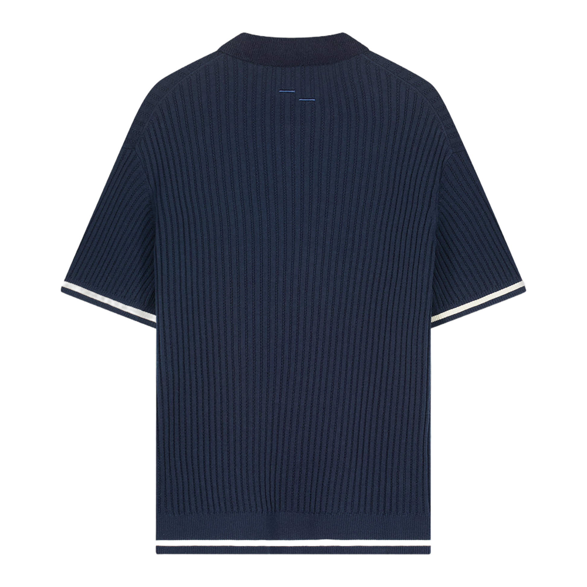 Knit Polo Boucle Maritime Blue