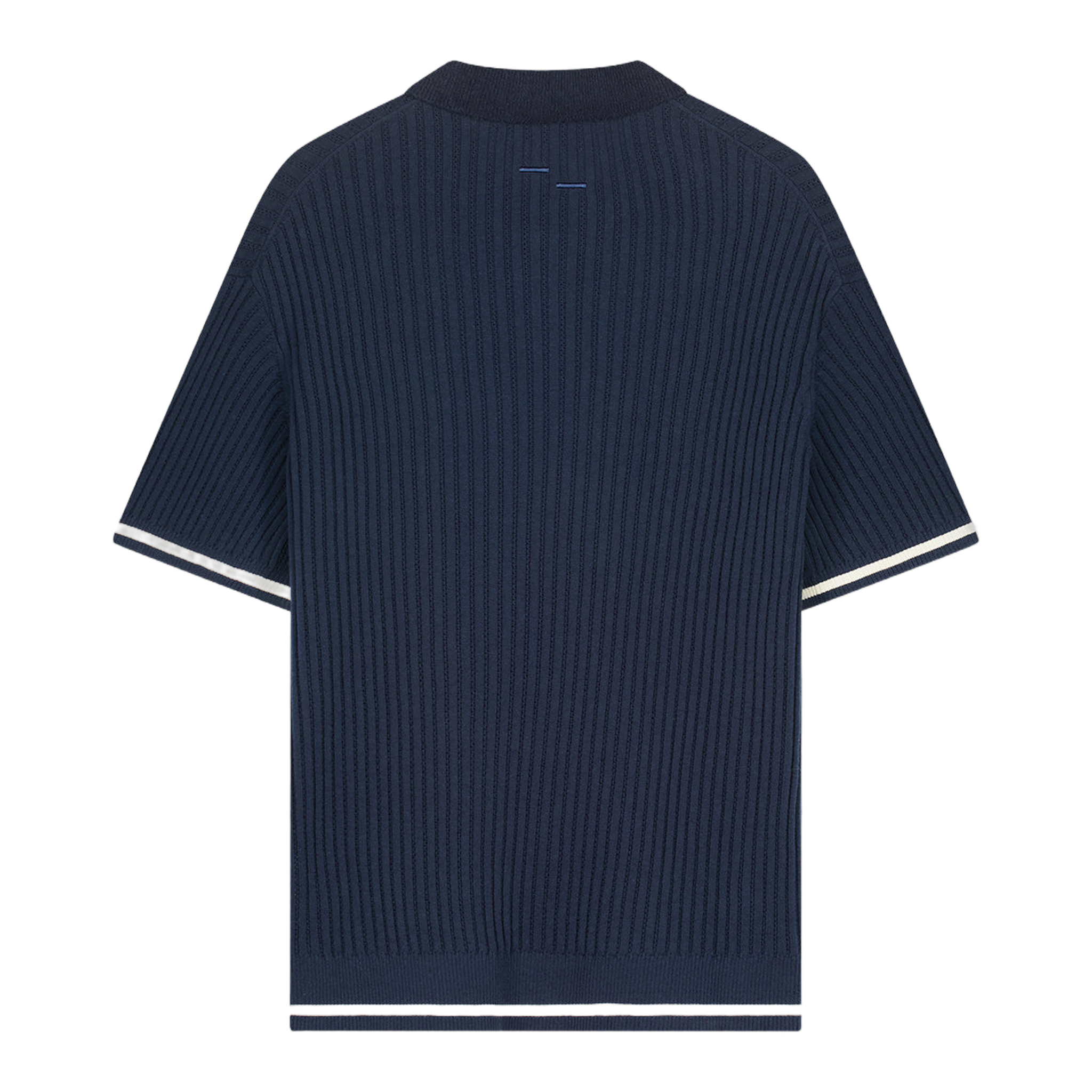 Knit Polo Boucle Maritime Blue