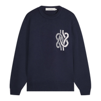 Knit Sweater Knot Navy