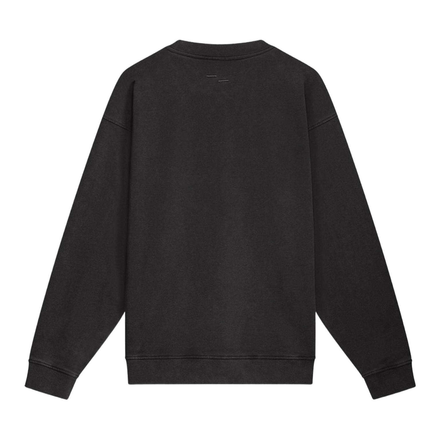Sweatshirt Boxy Embroidered Vintage Black