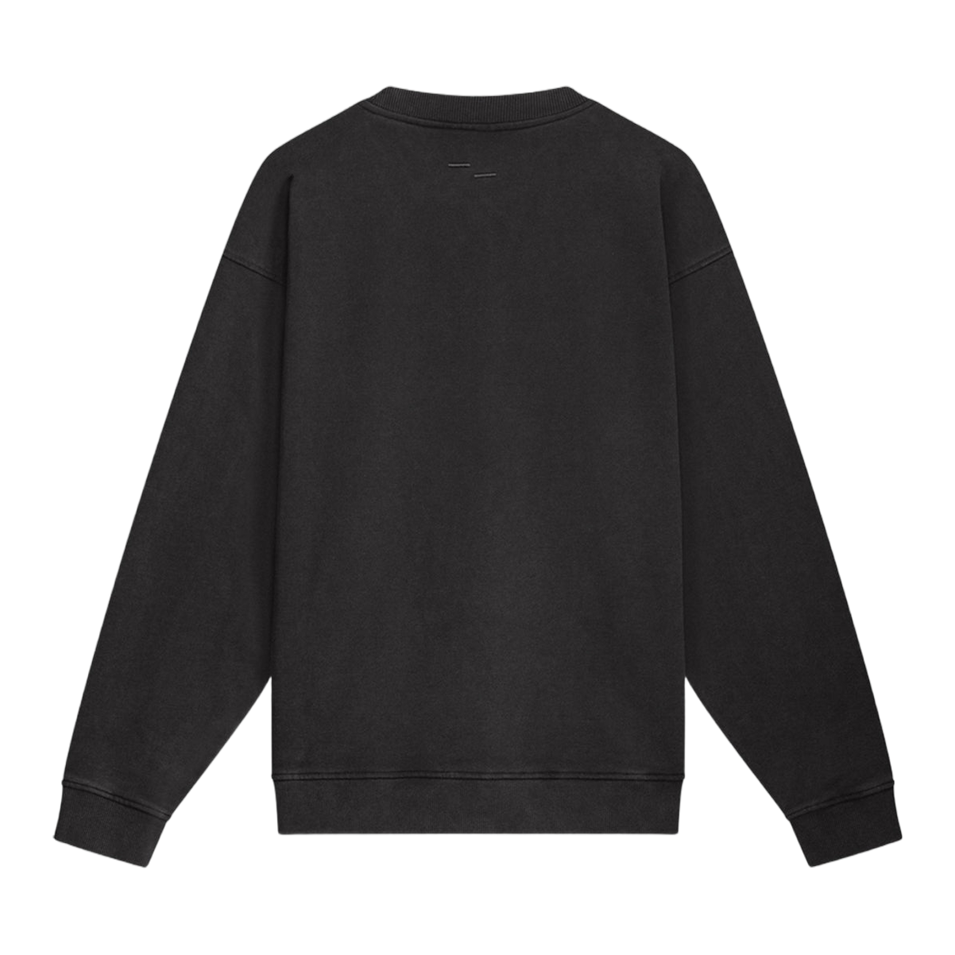 Sweatshirt Boxy Embroidered Vintage Black