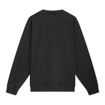 Sweatshirt Boxy Embroidered Vintage Black