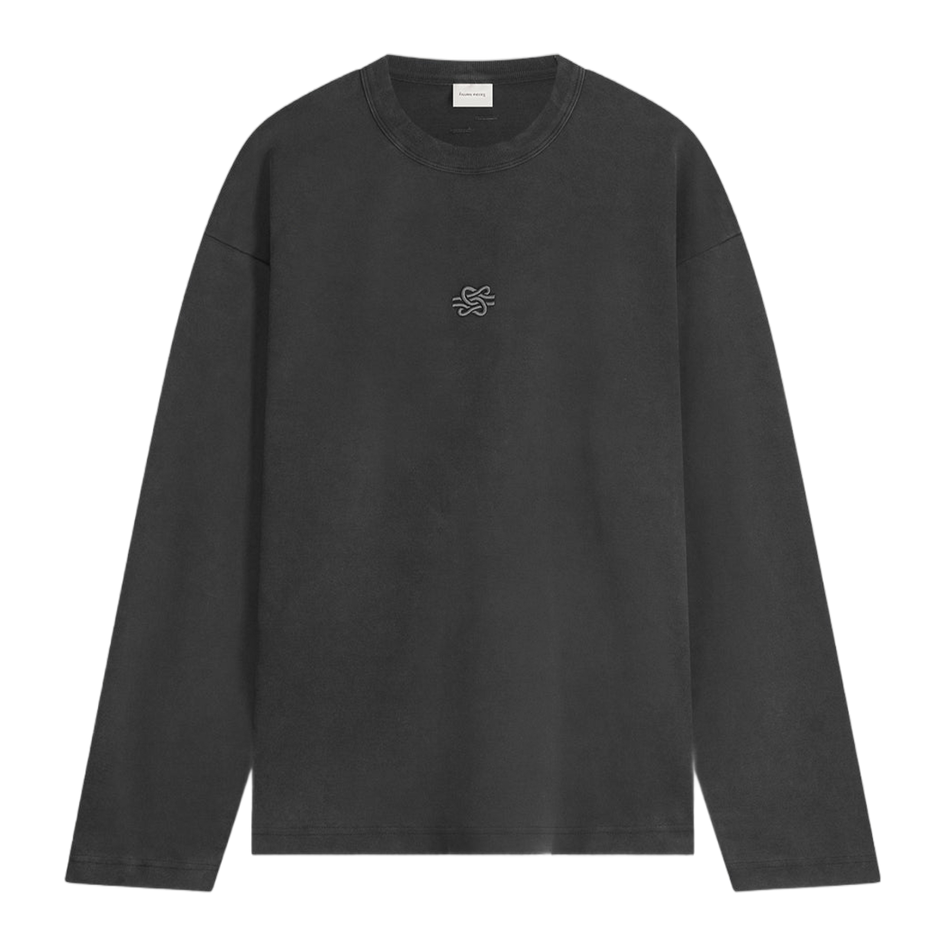 Longsleeve Boxy Embroidered Vintage Black