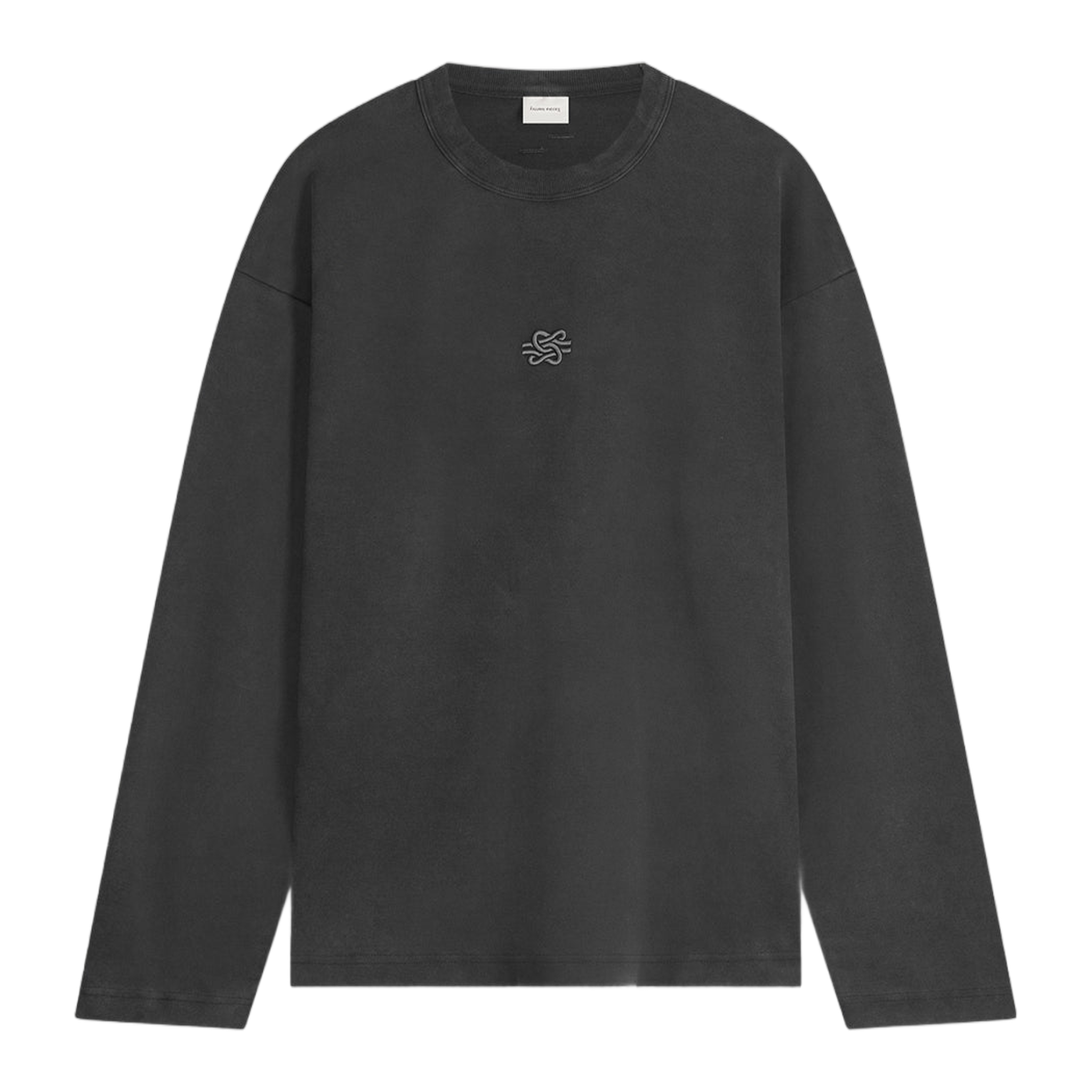 Longsleeve Boxy Embroidered Vintage Black