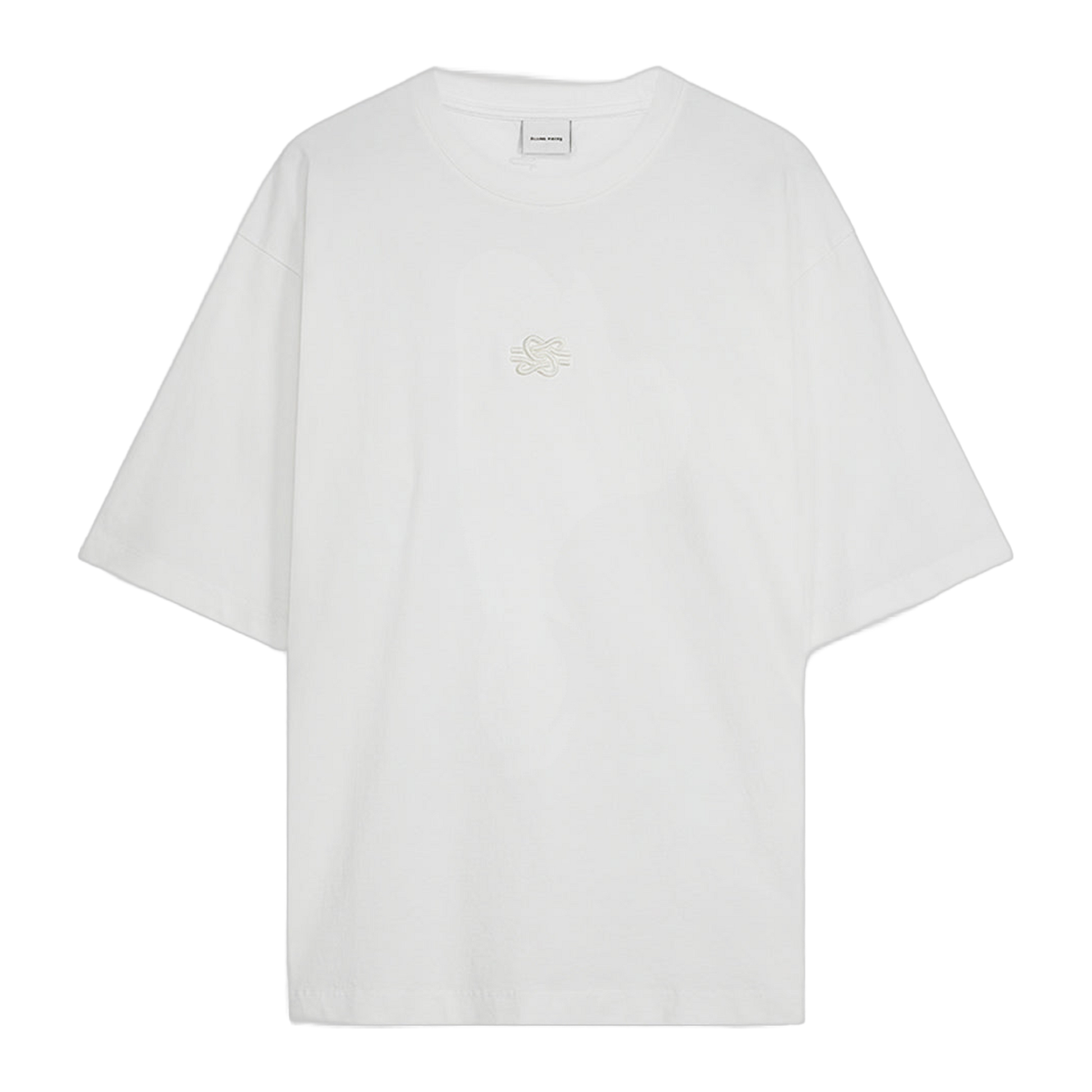 T-shirt Boxy Embroidered White