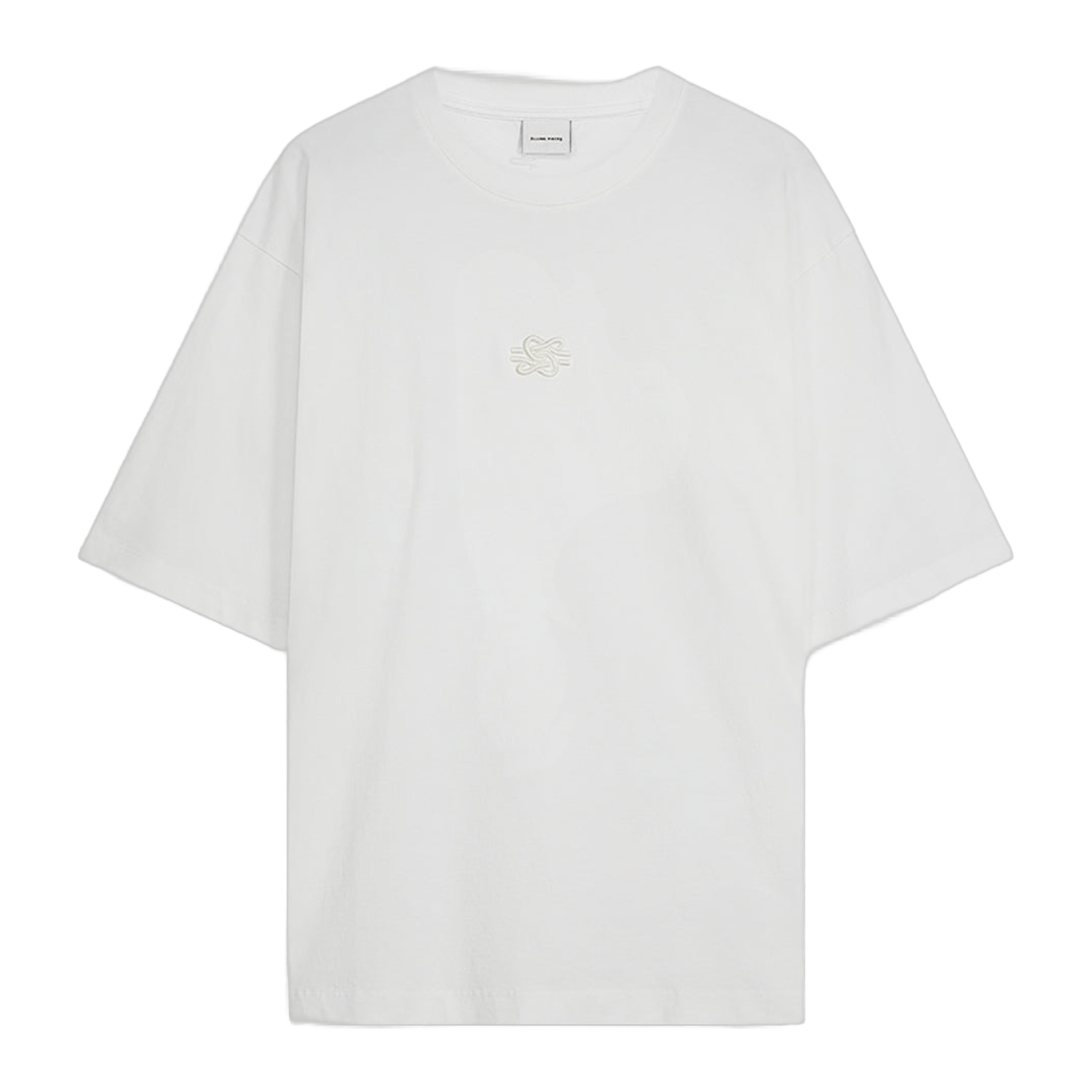T-shirt Boxy Embroidered White