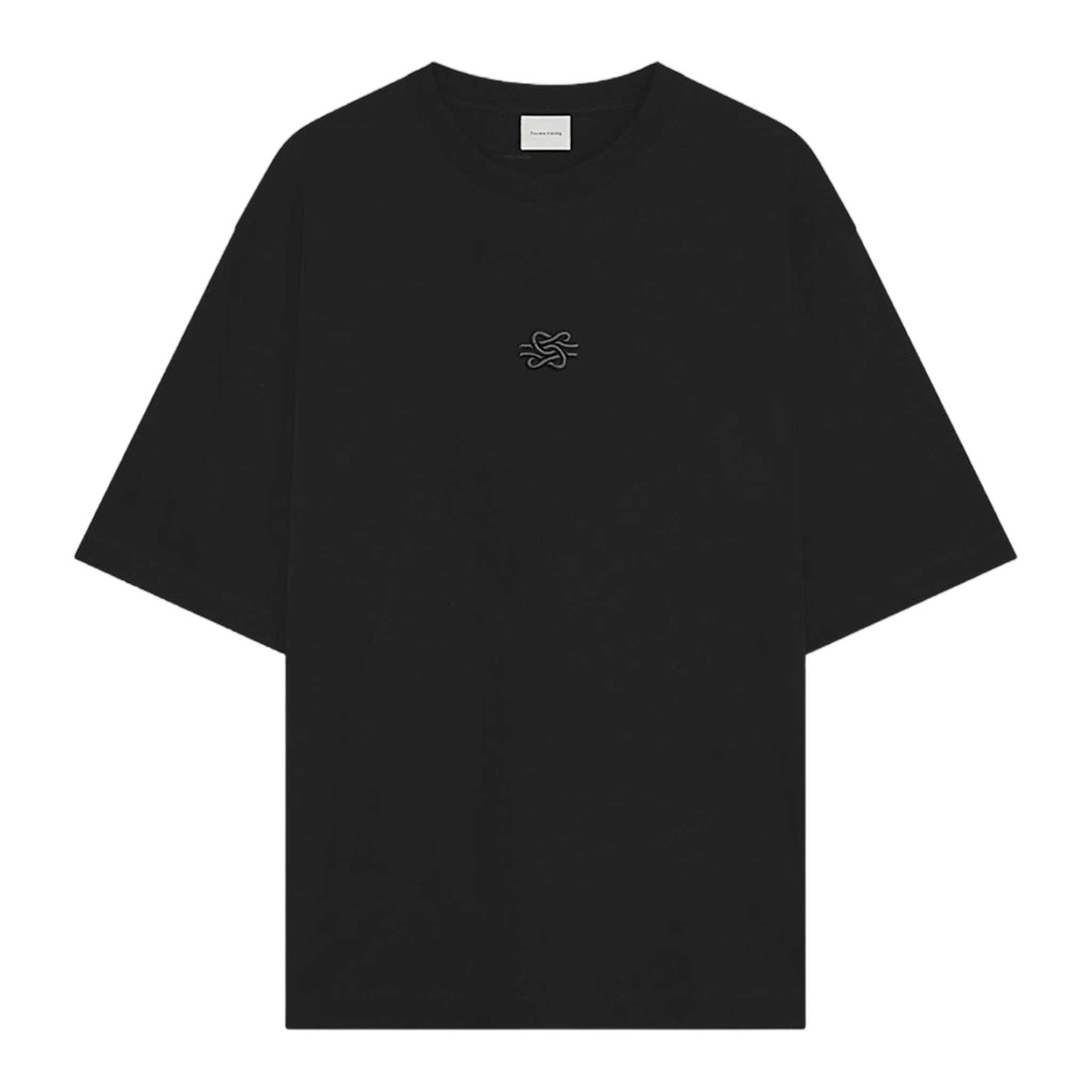 T-shirt Boxy Embroidered Black
