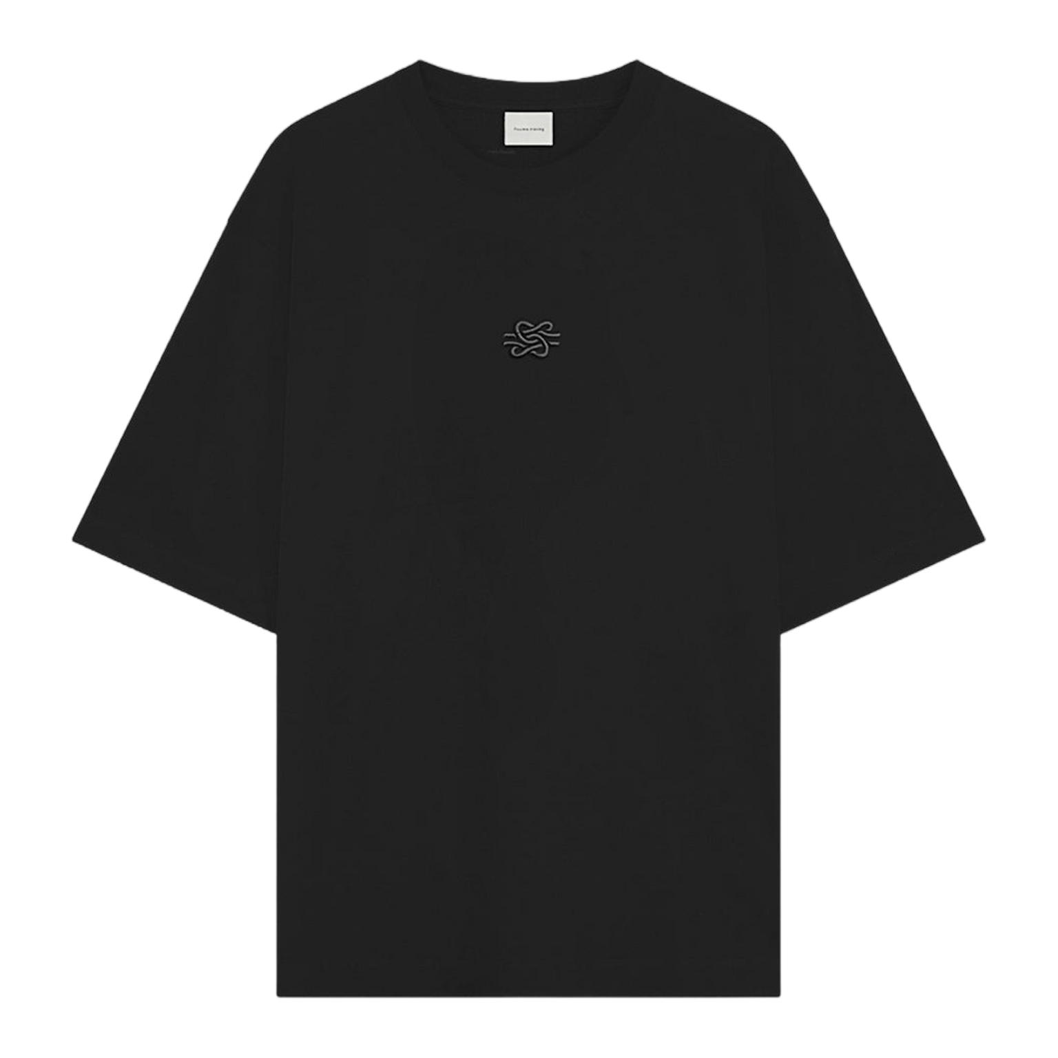 T-shirt Boxy Embroidered Black