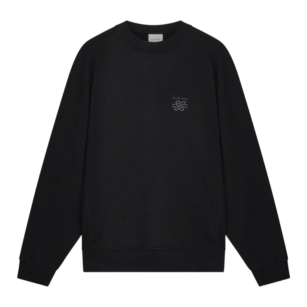 Sweatshirt Embroidered Knot Black