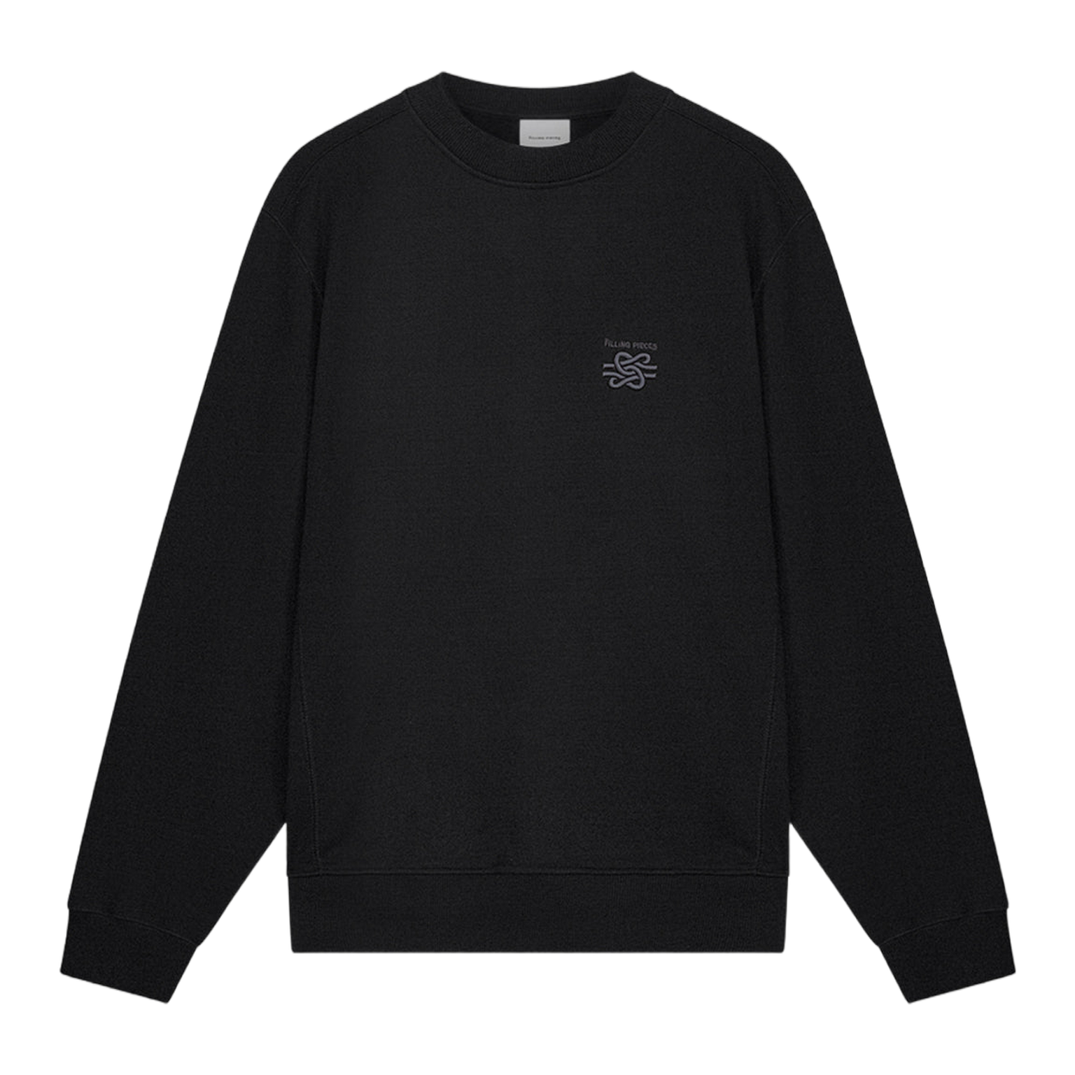 Sweatshirt Embroidered Knot Black