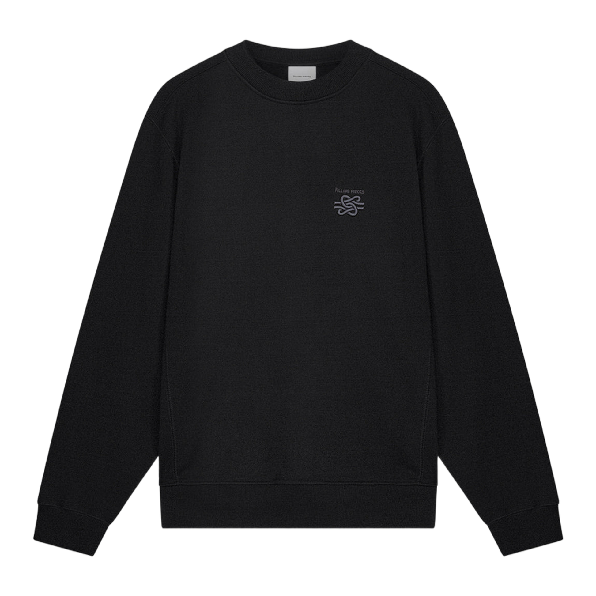 Sweatshirt Embroidered Knot Black