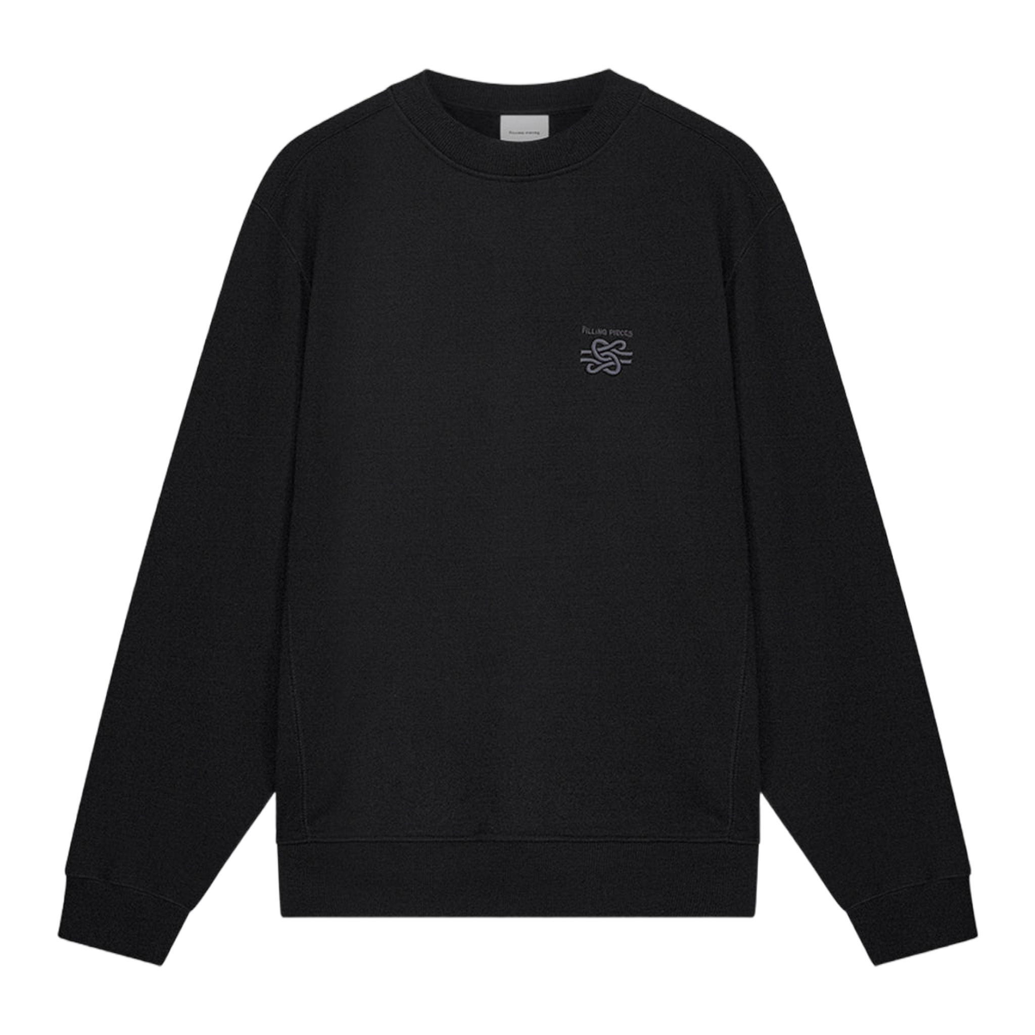 Sweatshirt Embroidered Knot Black