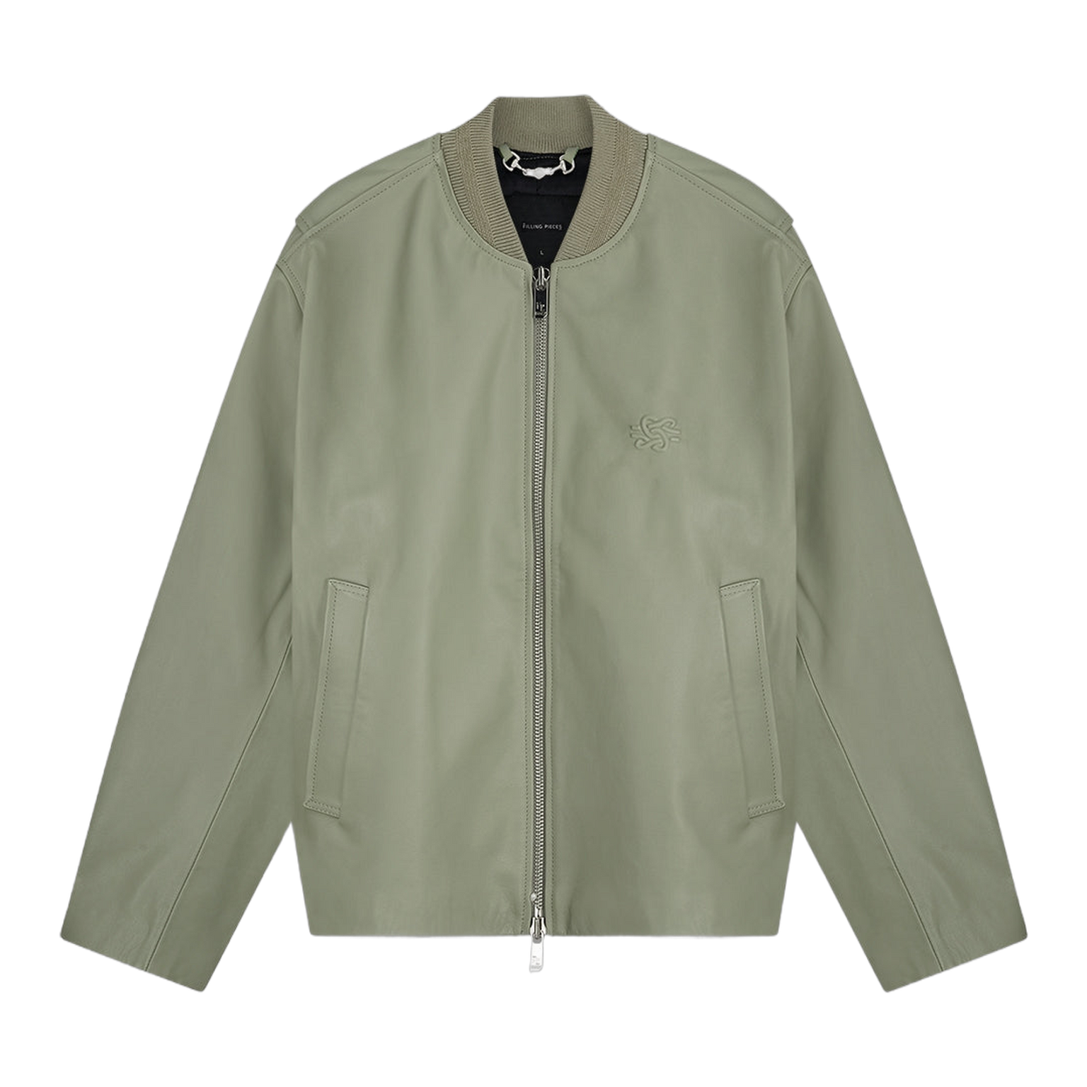 Leather Bomber Jacket Tea