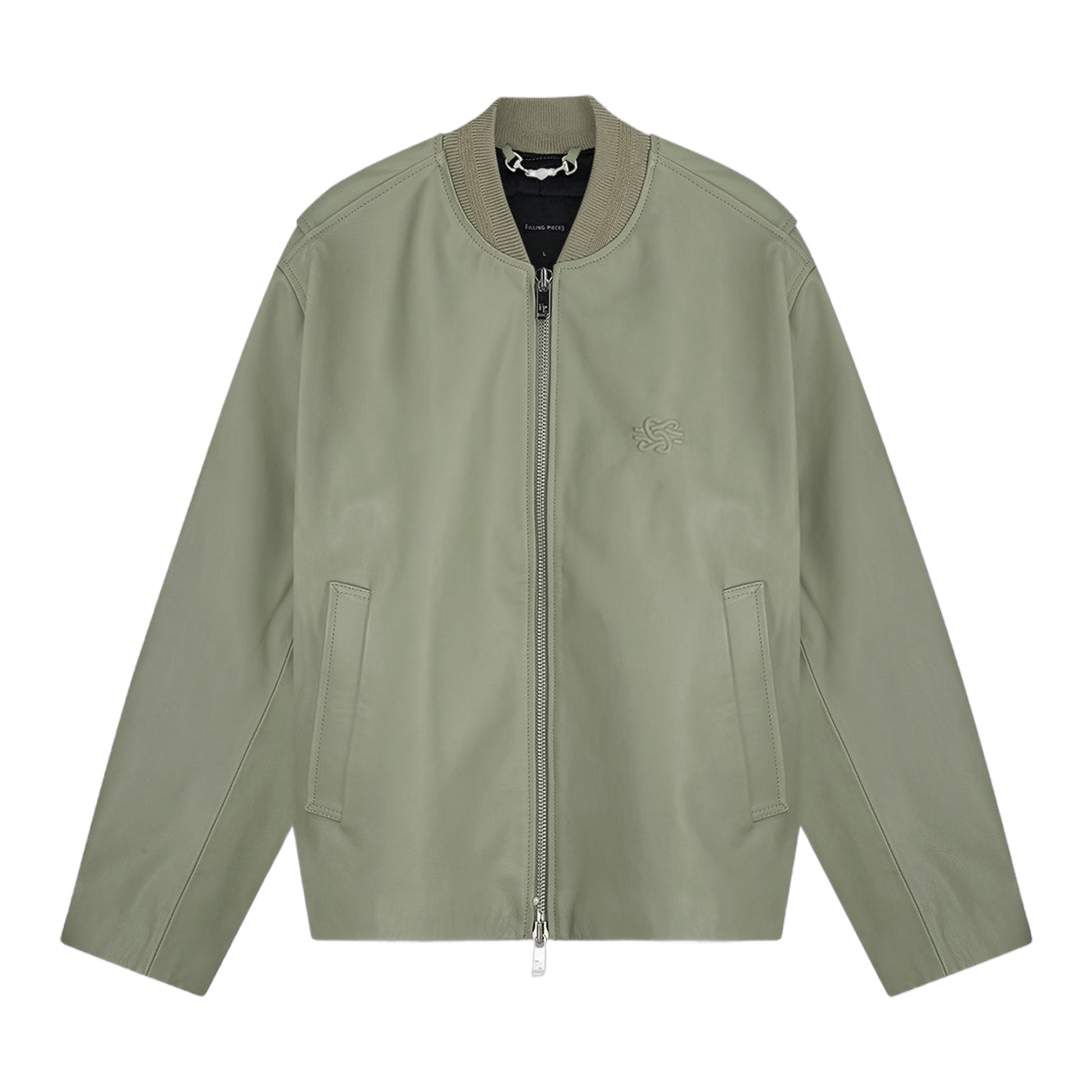 Leather Bomber Jacket Tea