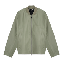 Leather Bomber Jacket Tea