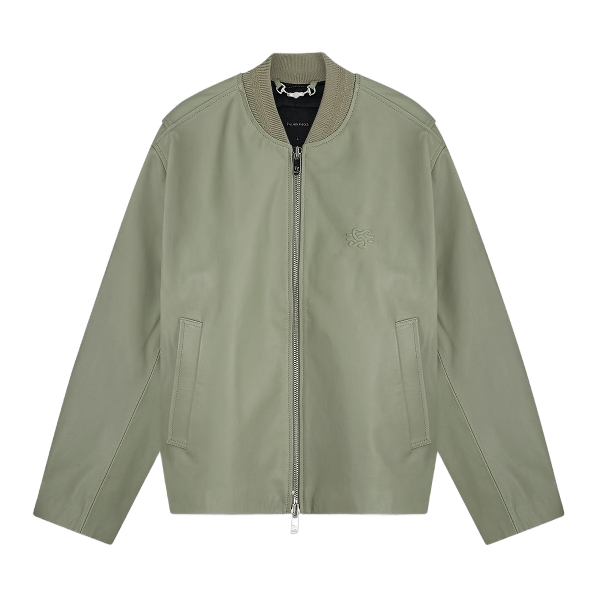 Leather Bomber Jacket Tea