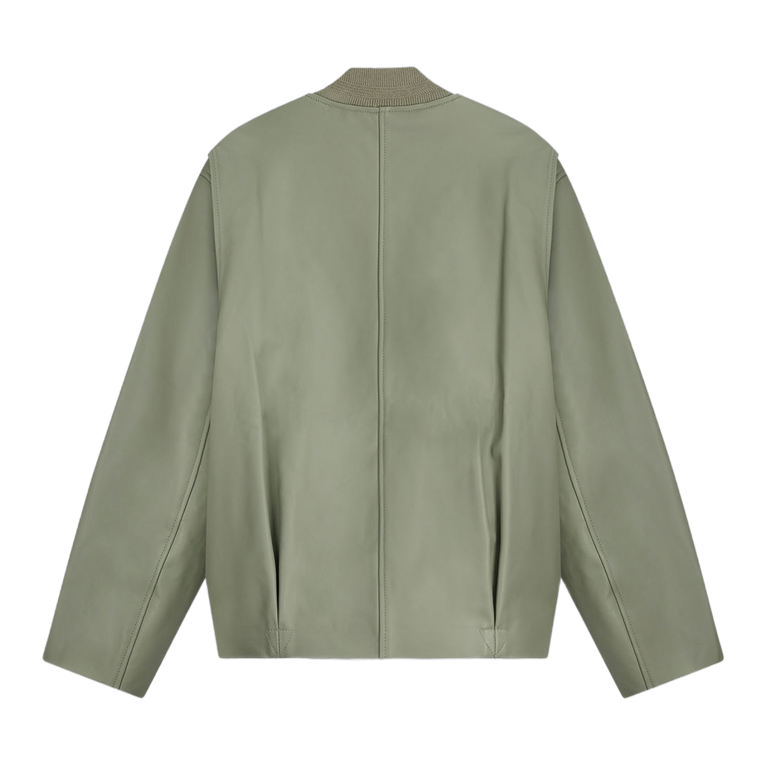 Leather Bomber Jacket Tea
