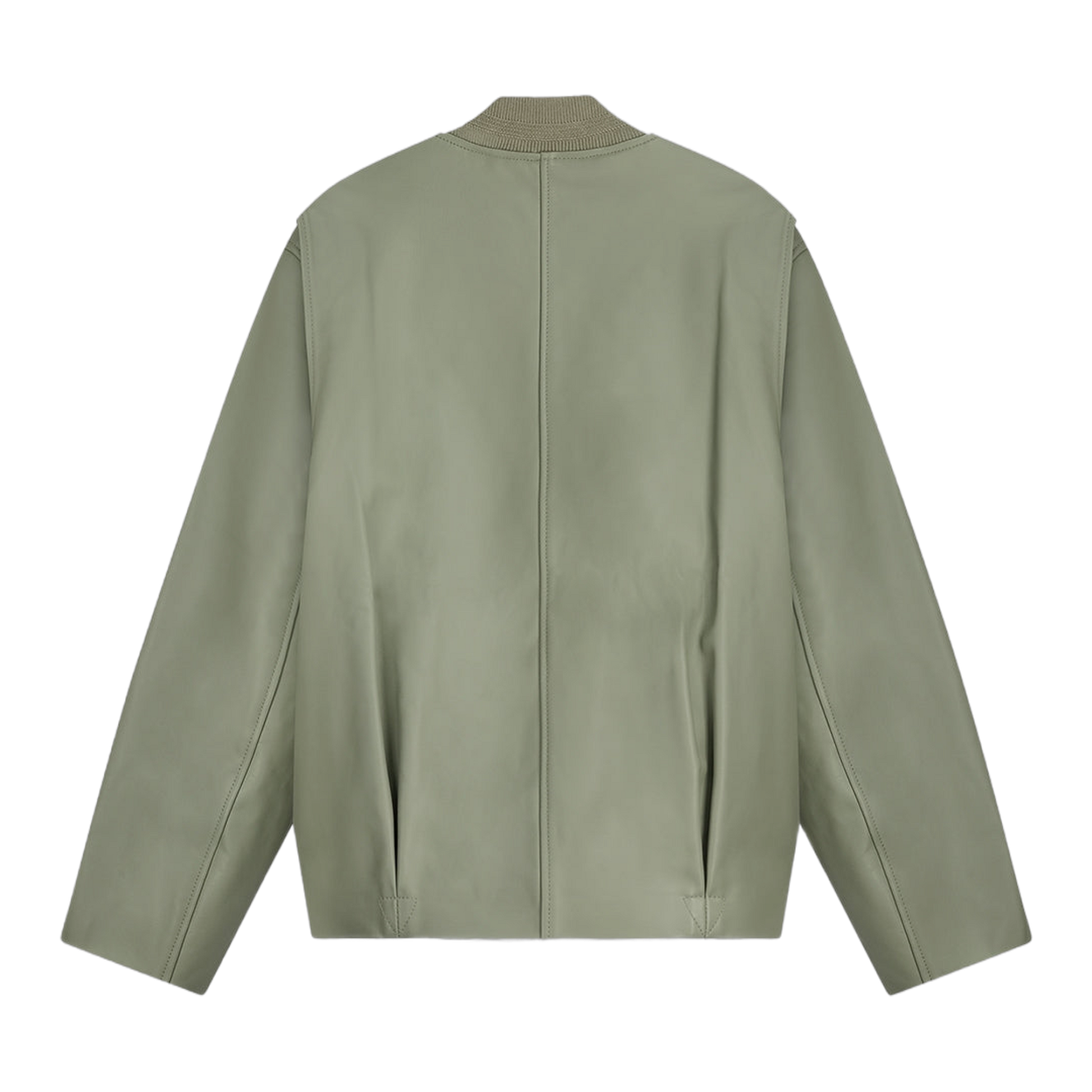 Leather Bomber Jacket Tea