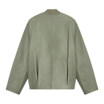 Leather Bomber Jacket Tea