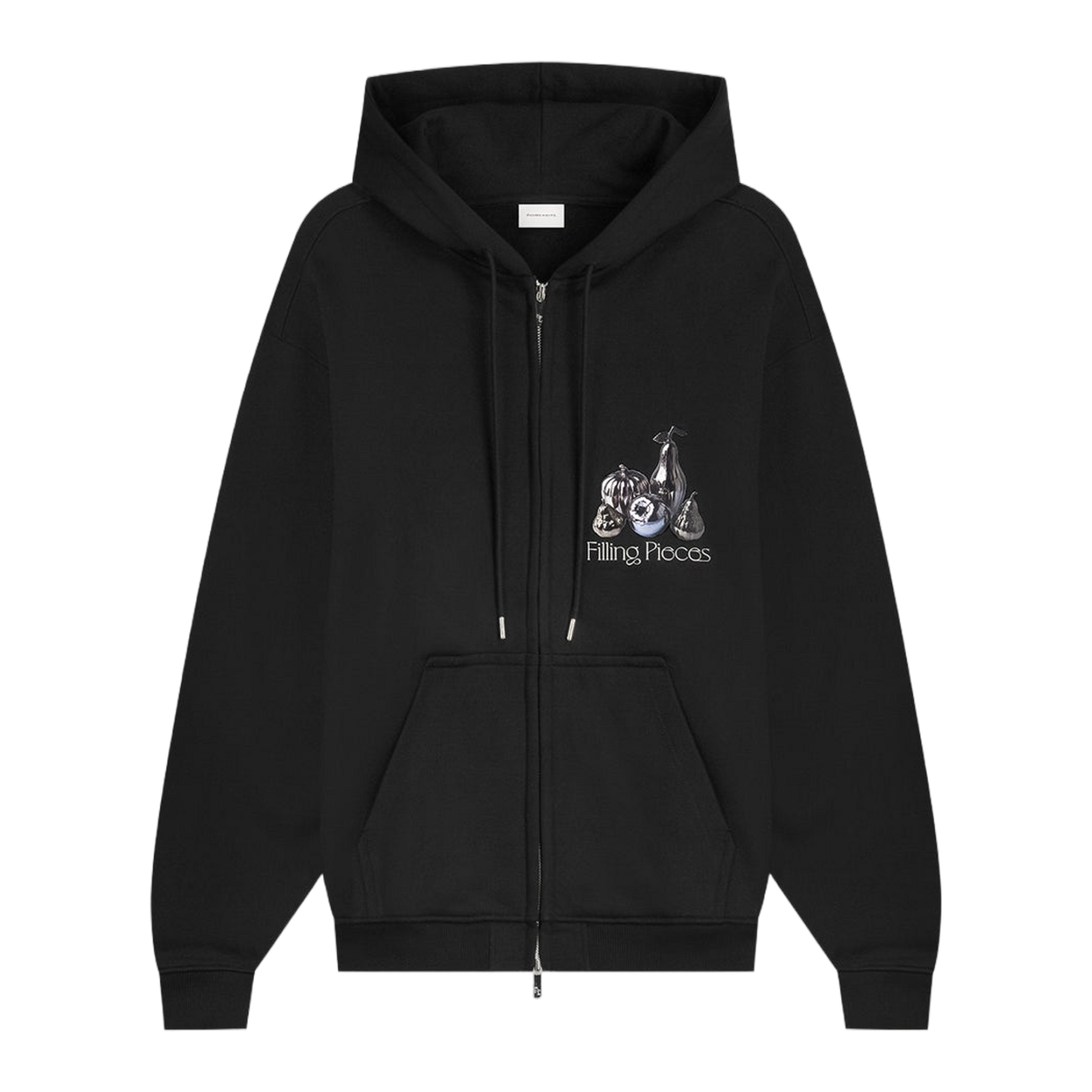 Zip Hoodie Chrome Fruit Black