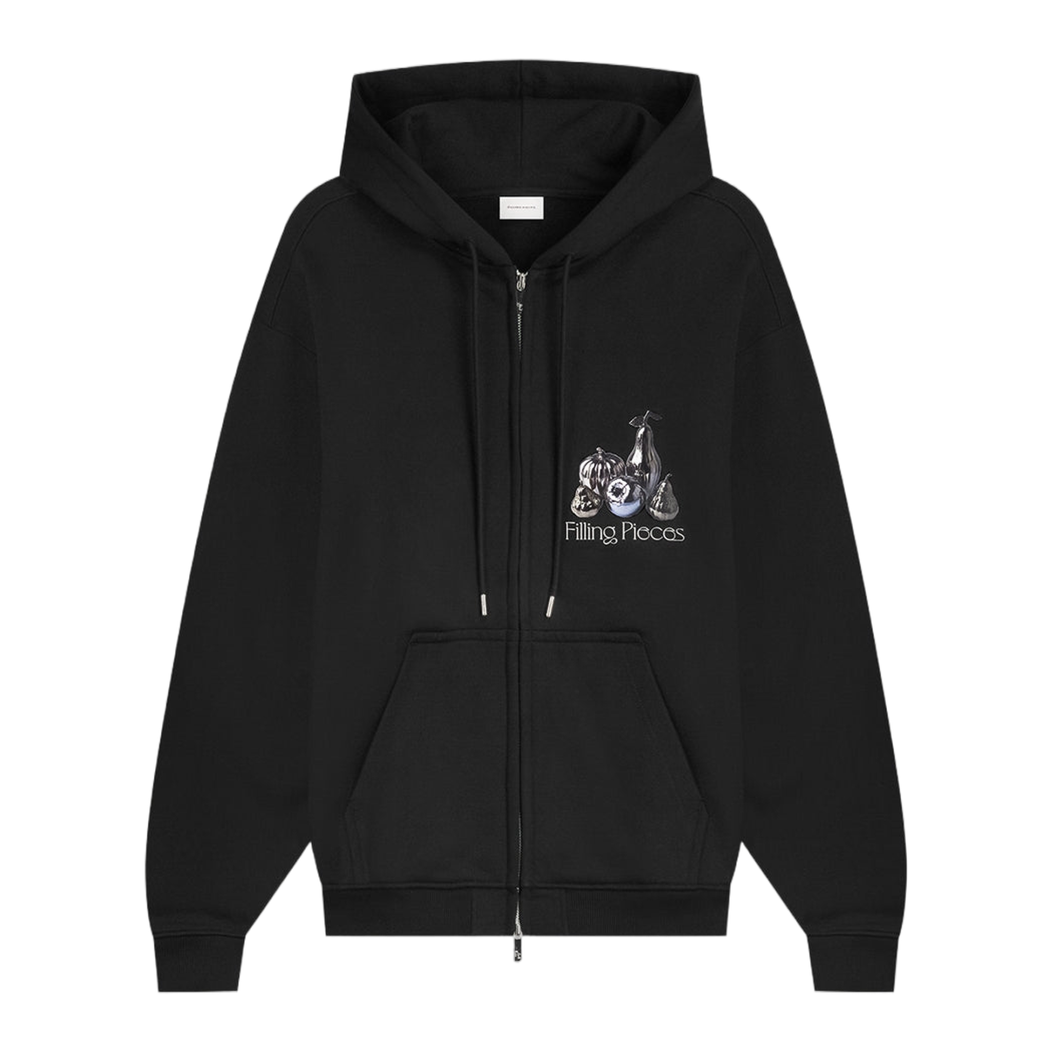 Zip Hoodie Chrome Fruit Black