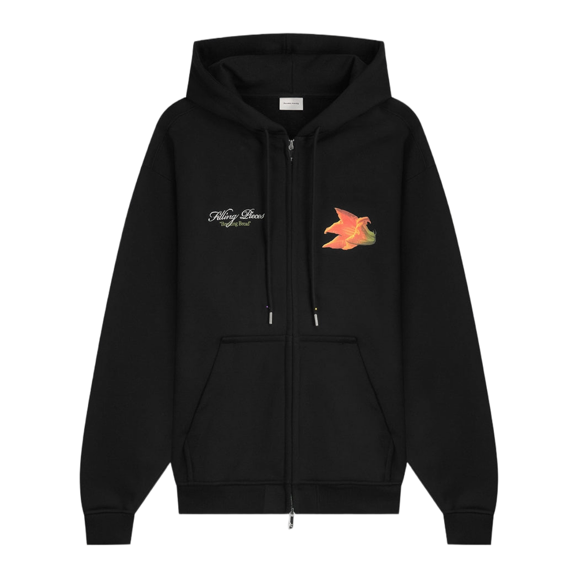 Zip Hoodie Zucchini Black