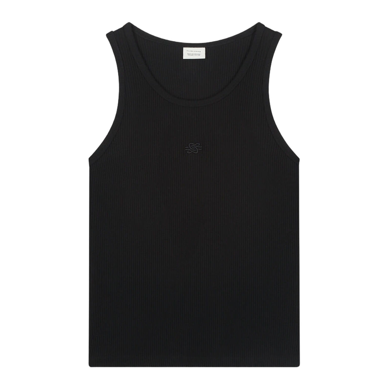 Tank Top Ribbed Black