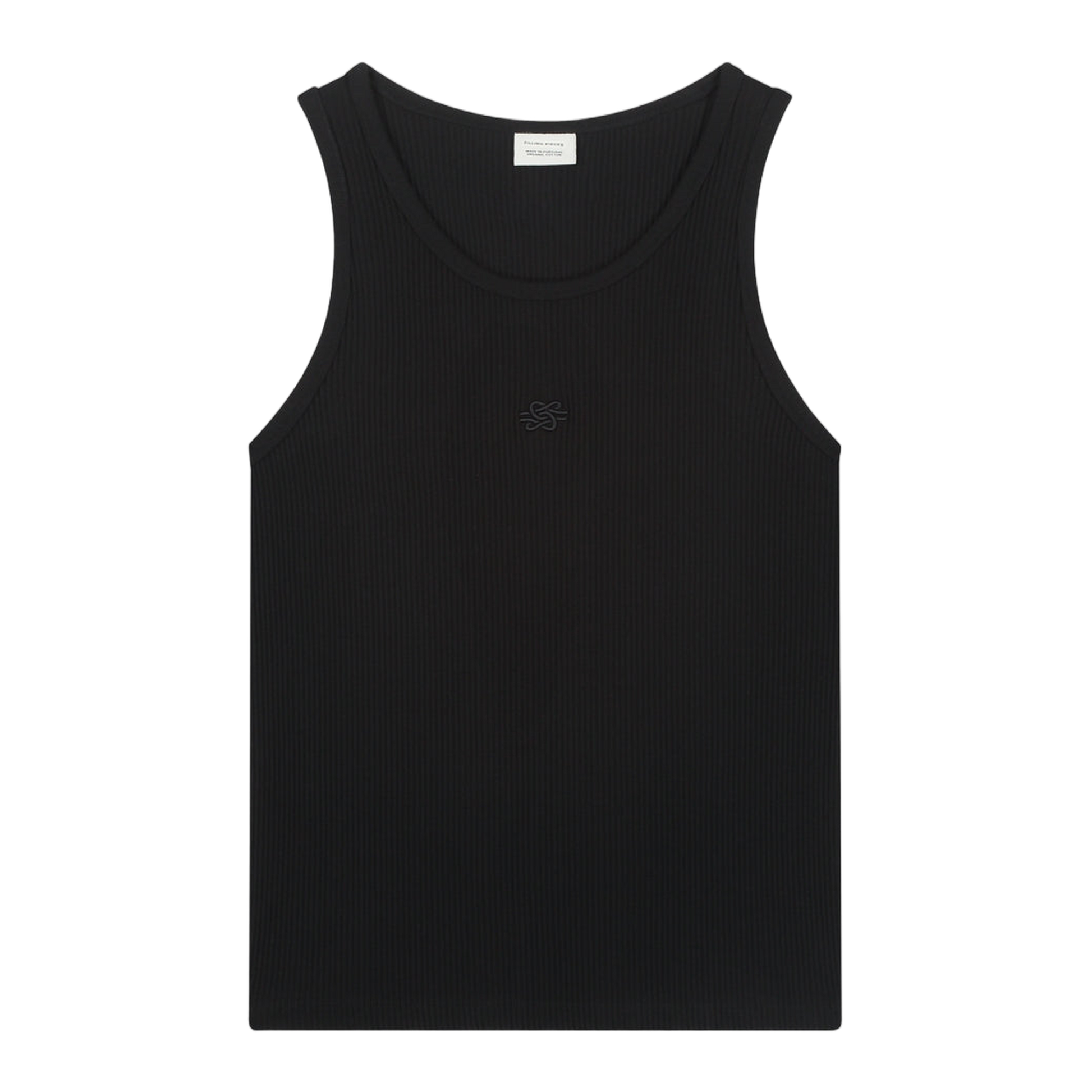 Tank Top Ribbed Black