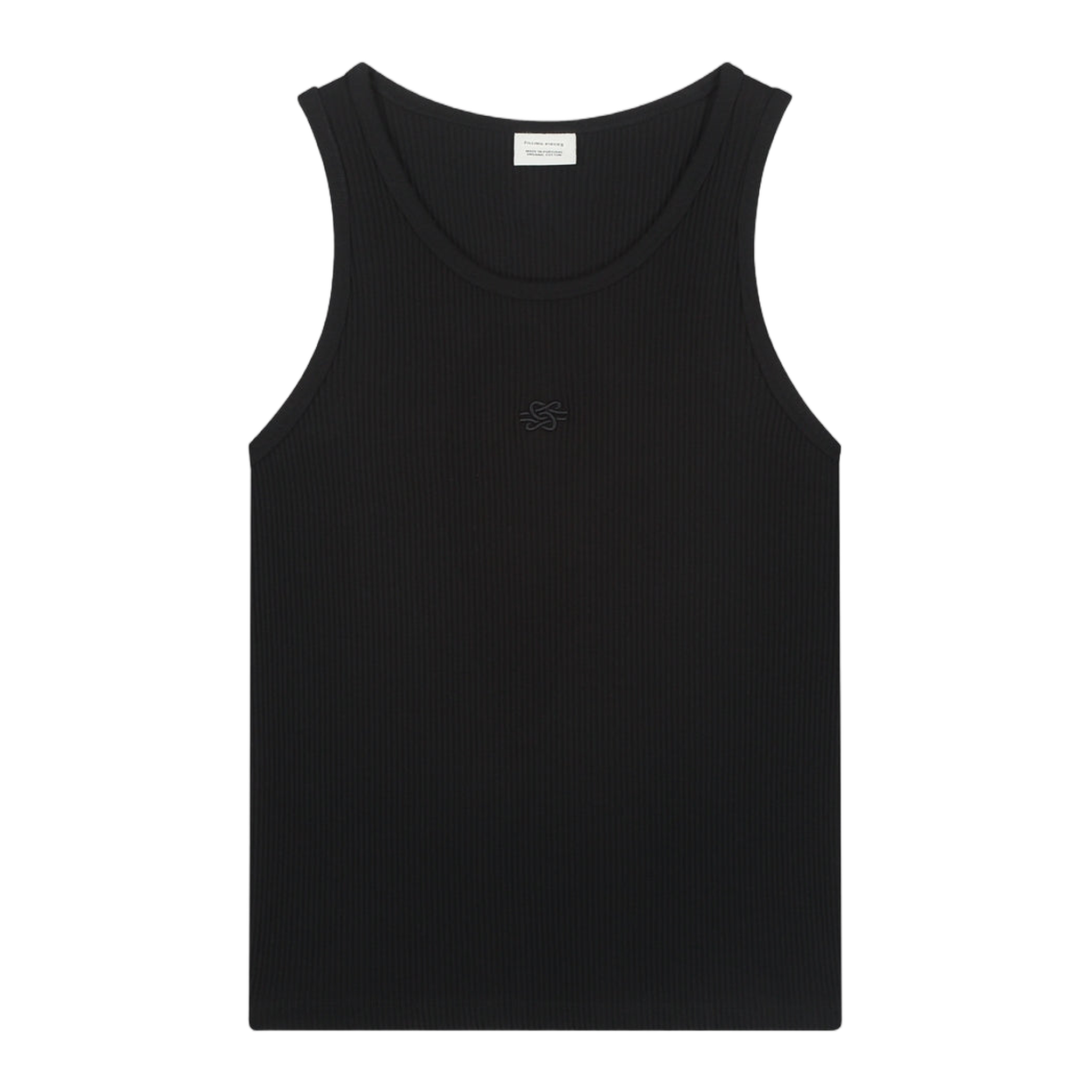 Tank Top Ribbed Black