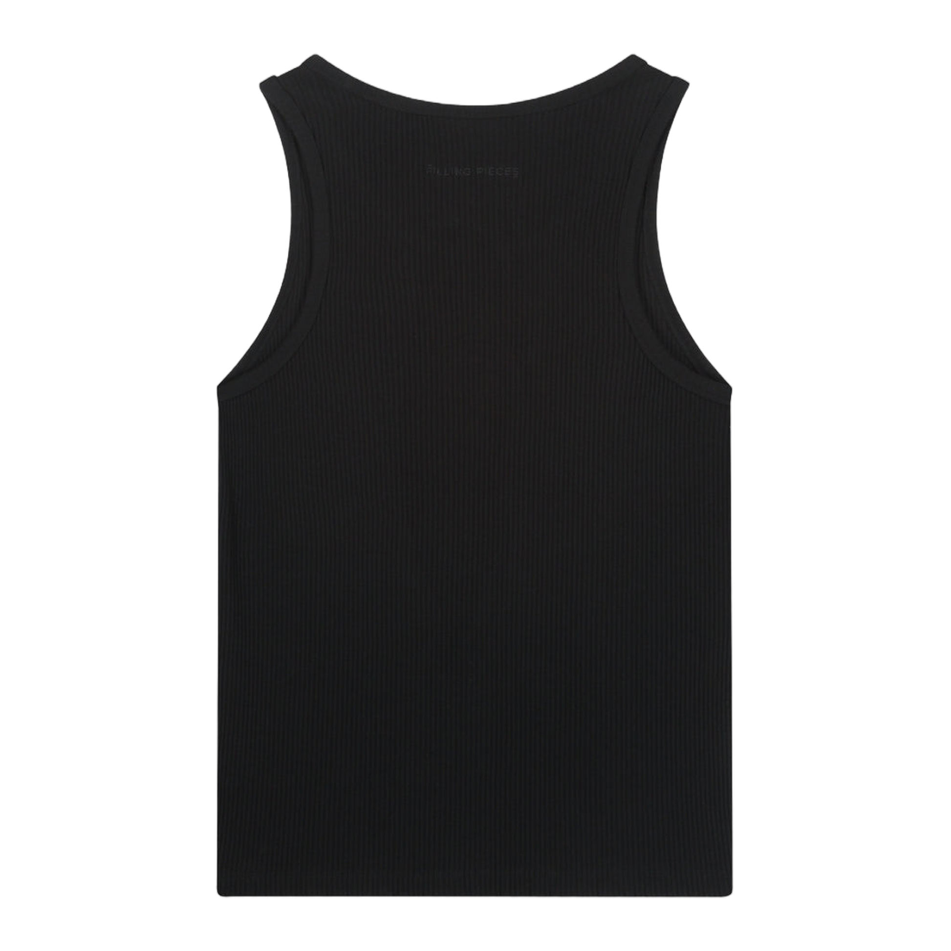 Tank Top Ribbed Black
