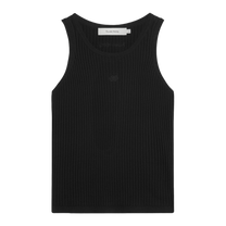 Knit Tank Top Black