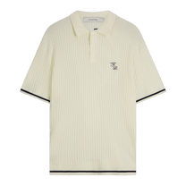 Fine Knit Polo Antique White