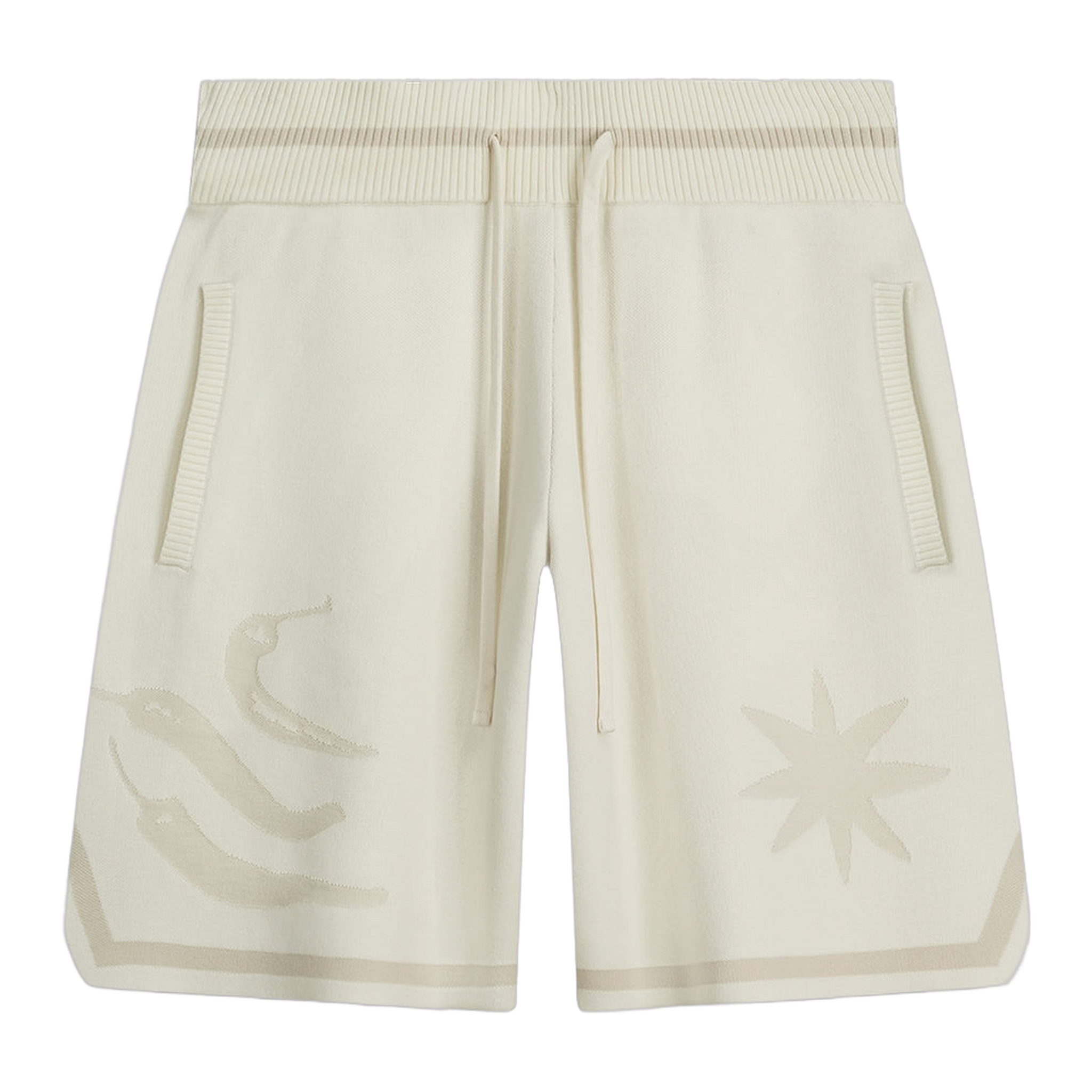 Knit Shorts Breaking Bread Antique White