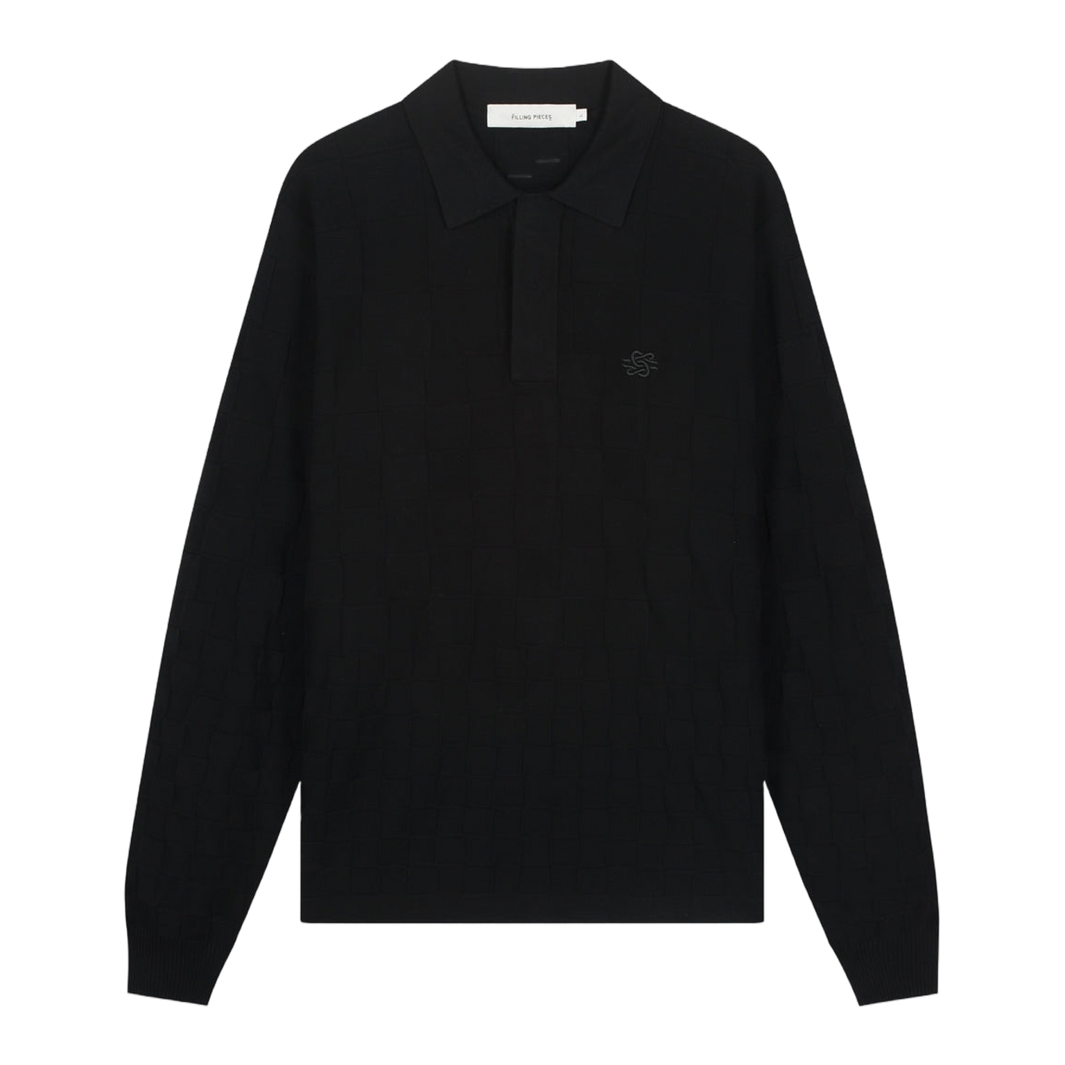 Knit Shirt Rugby Black